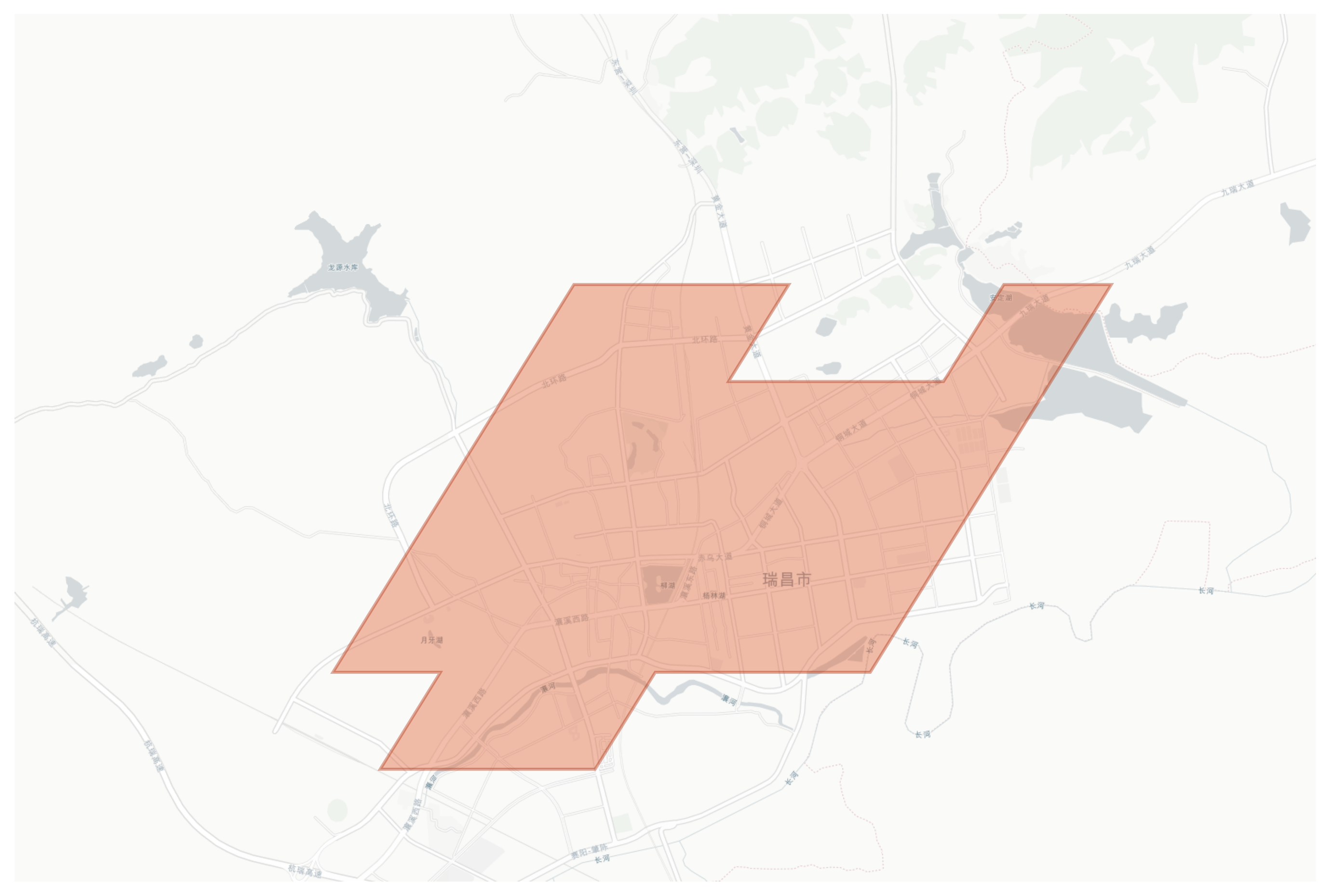 Ruichang geographic map