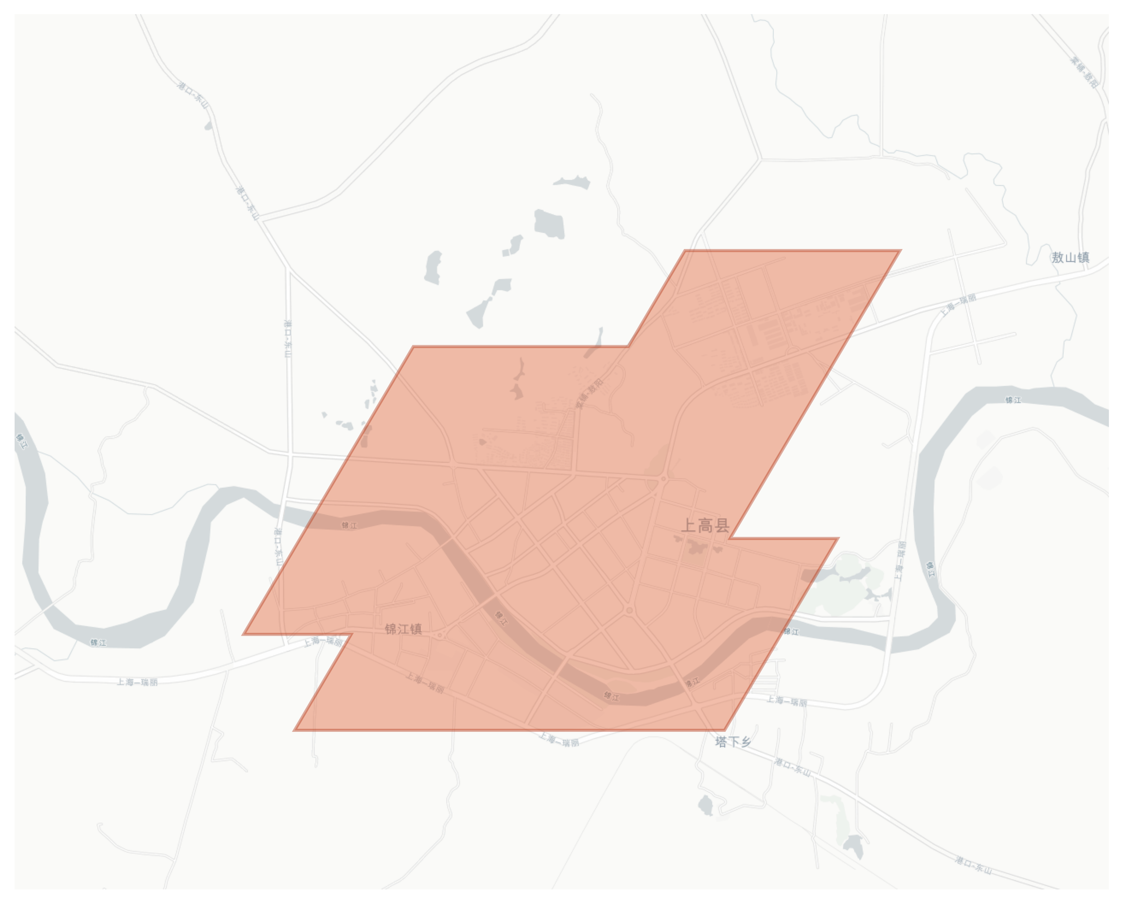 Shanggao geographic map