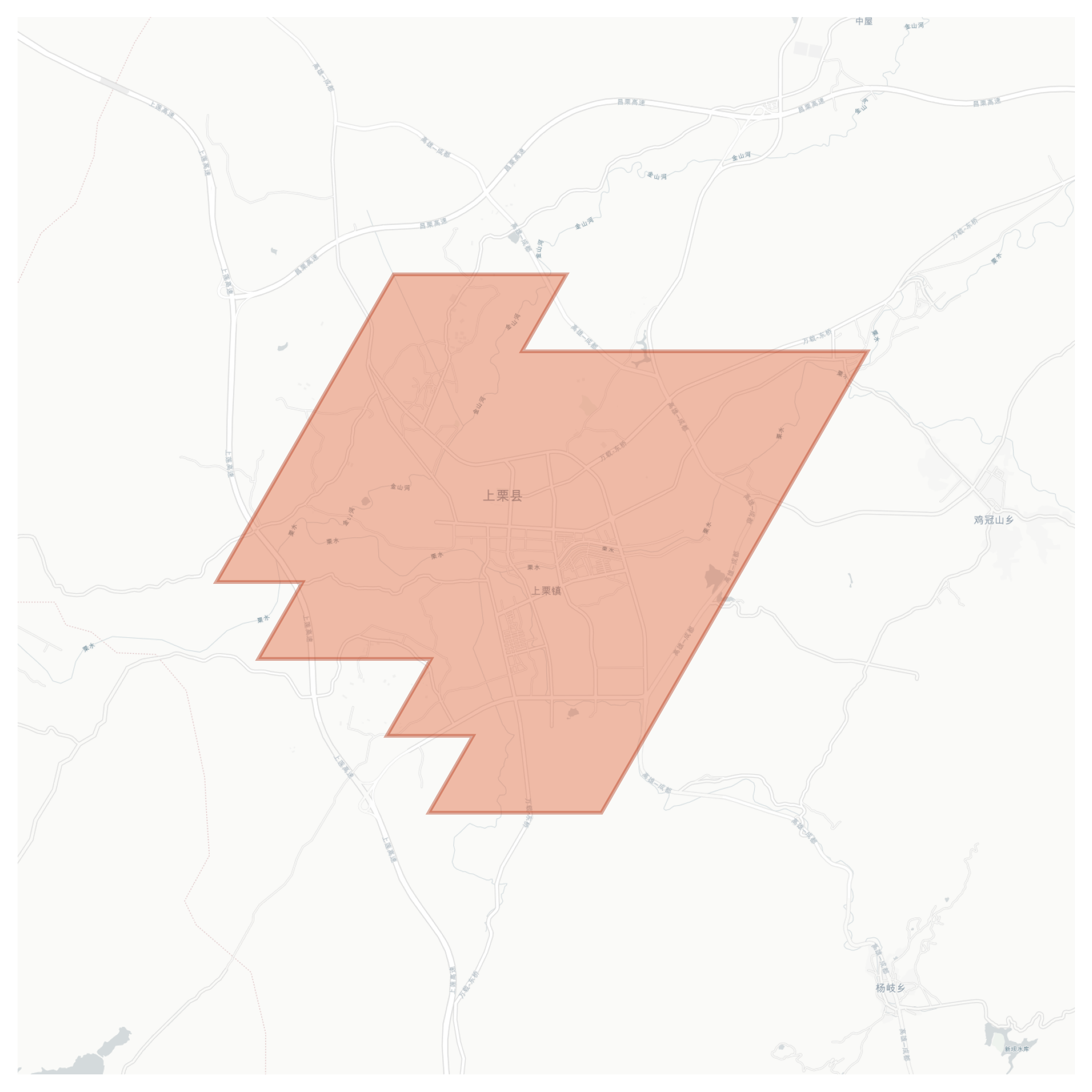 Shangli geographic map