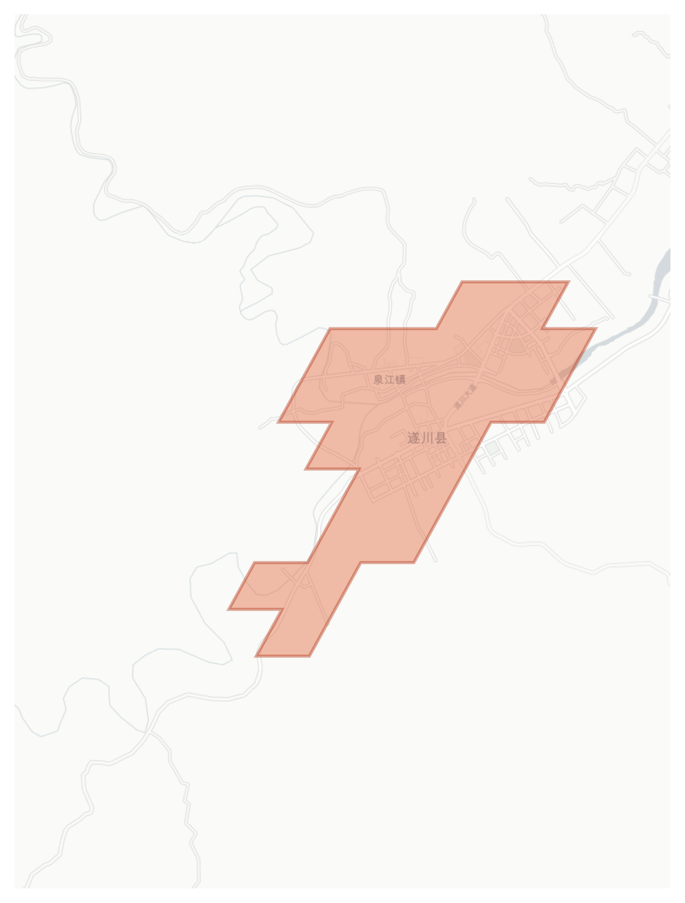 Suichuan geographic map