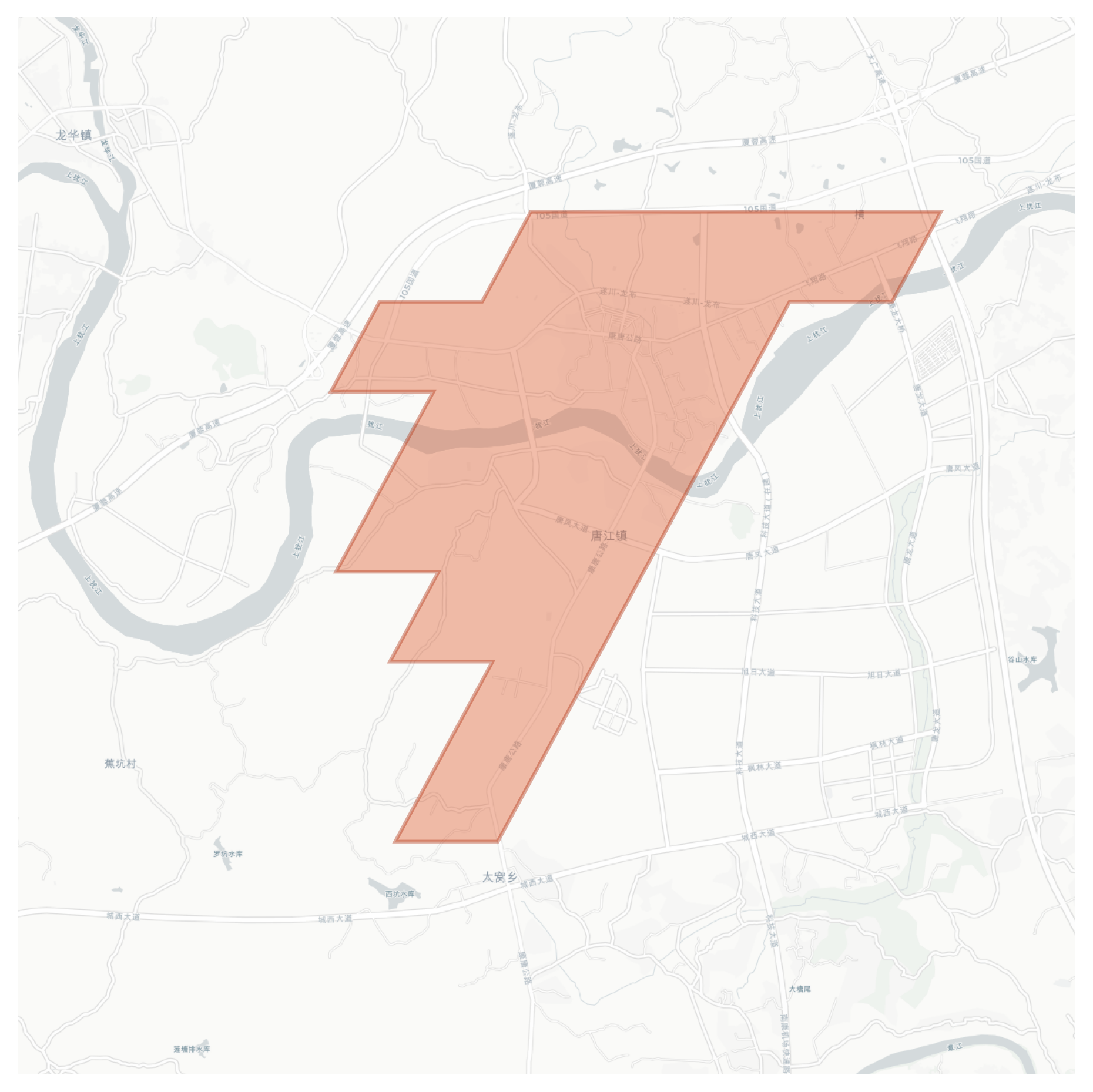 Tangjiang geographic map
