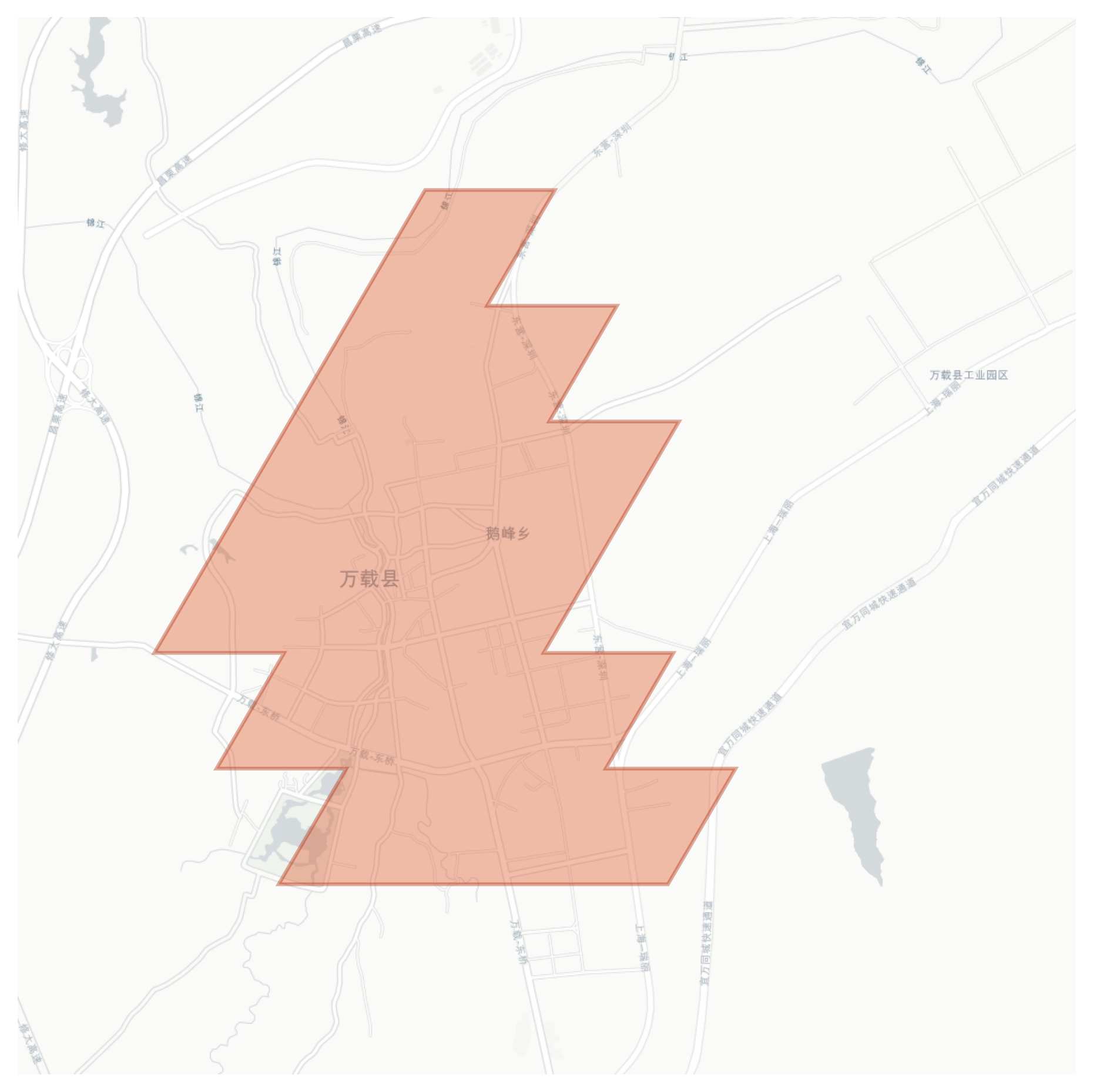 Wanzai geographic map