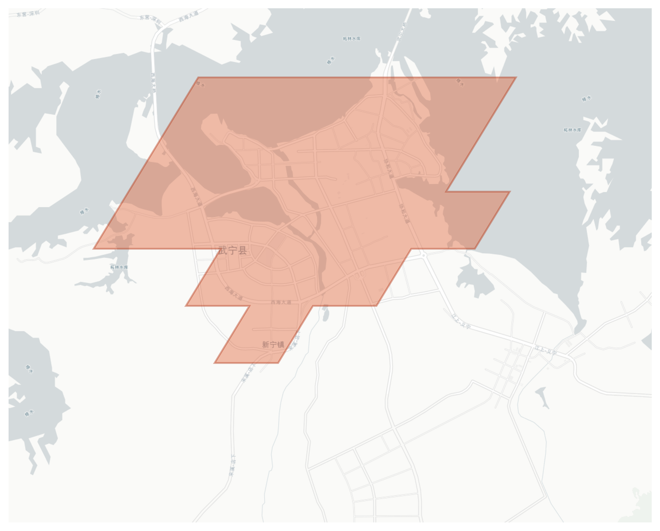 Wuning geographic map