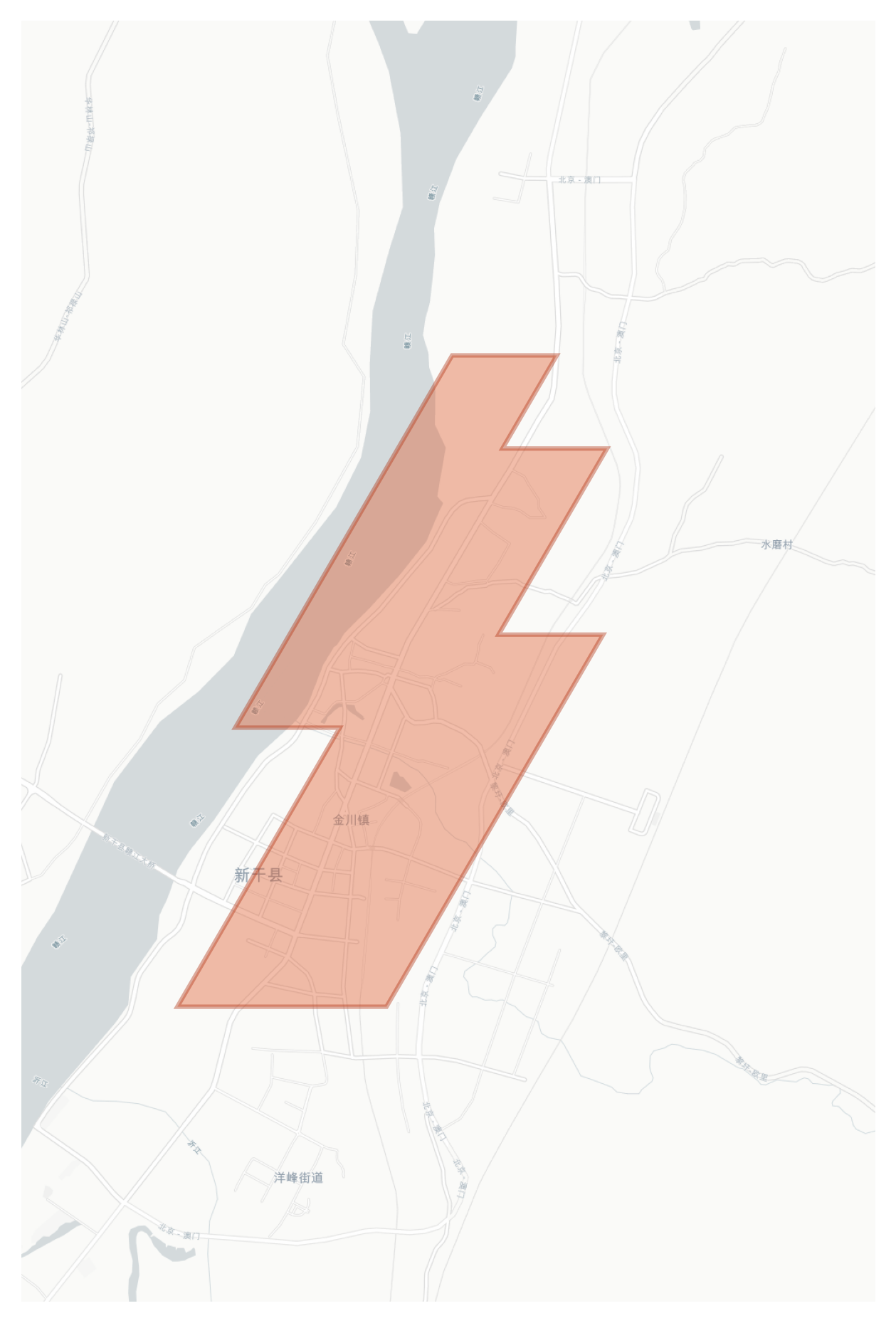 Xingan geographic map