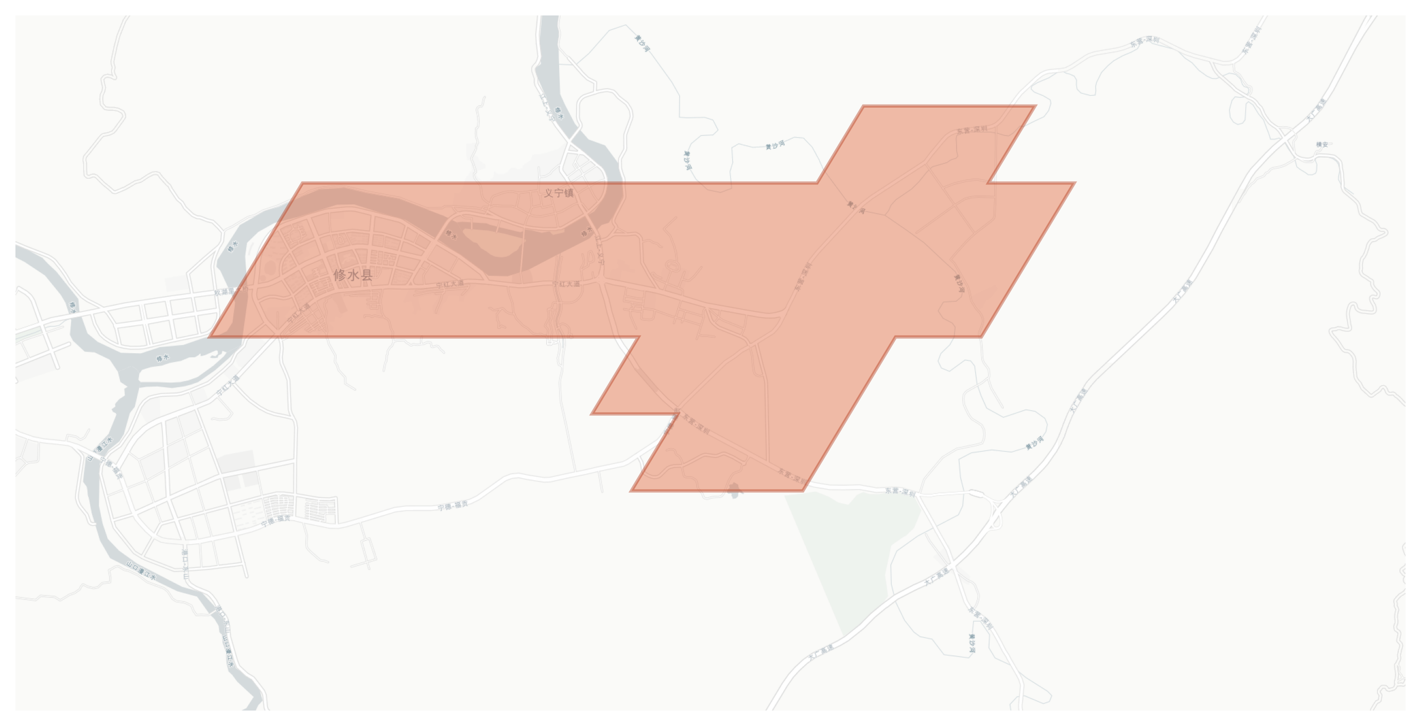 Xiushui geographic map