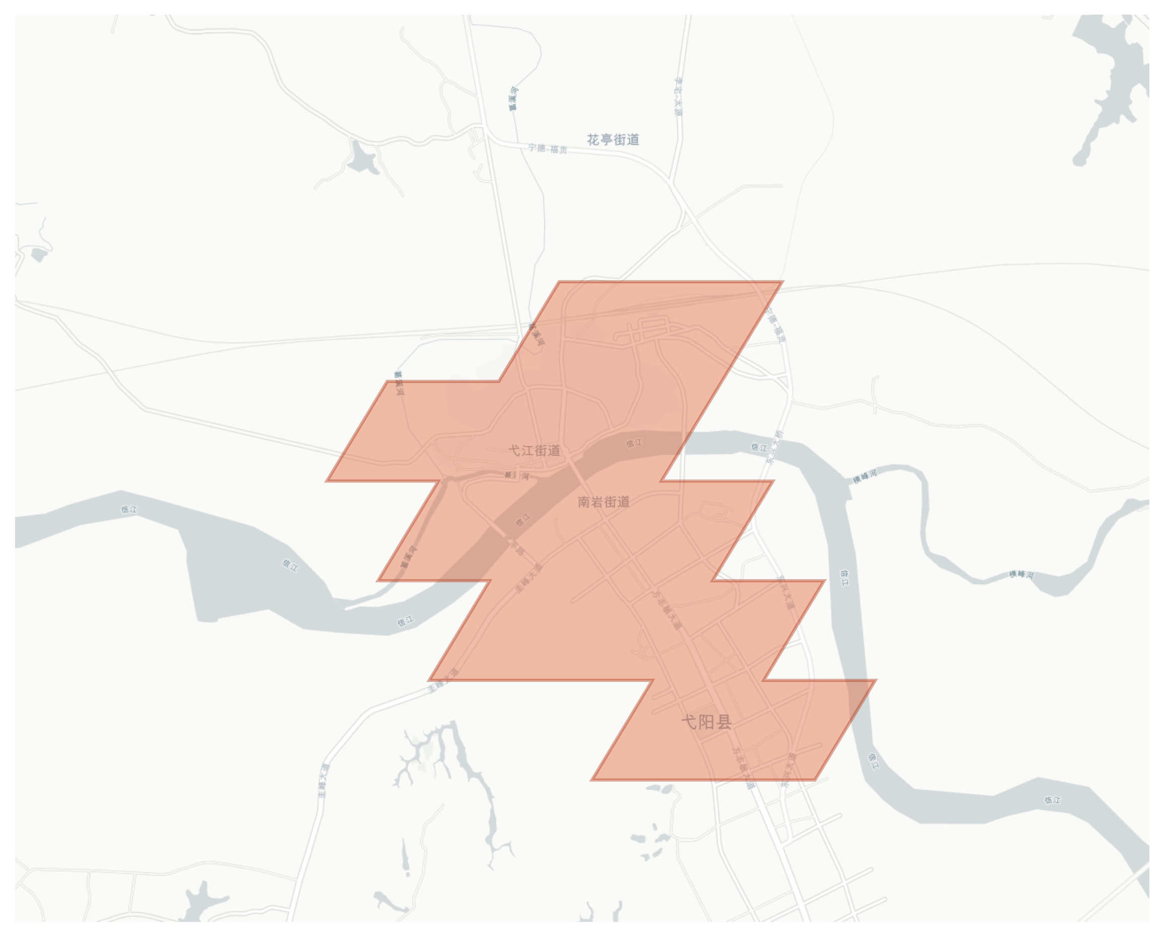 Yiyang geographic map