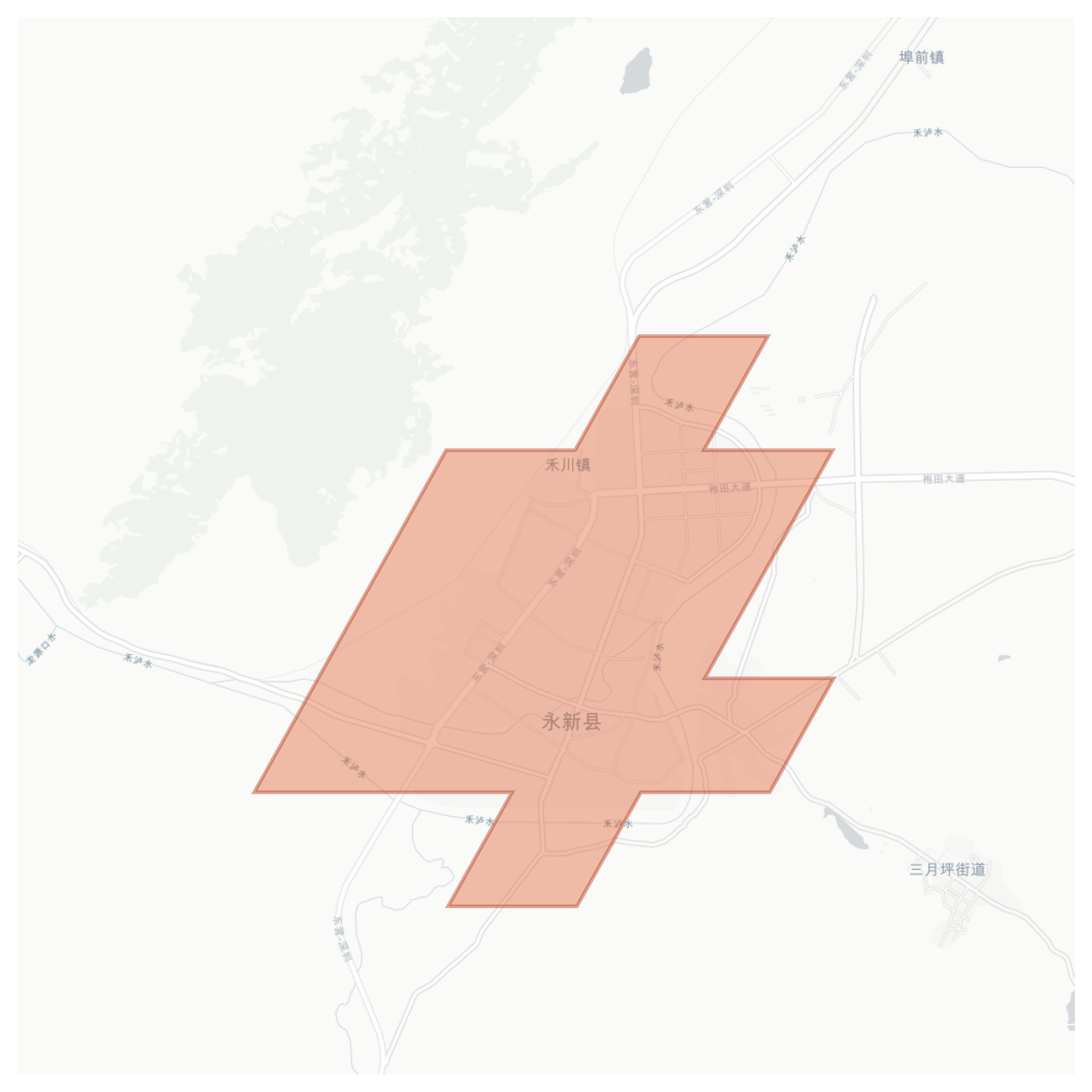 Yongxin County geographic map