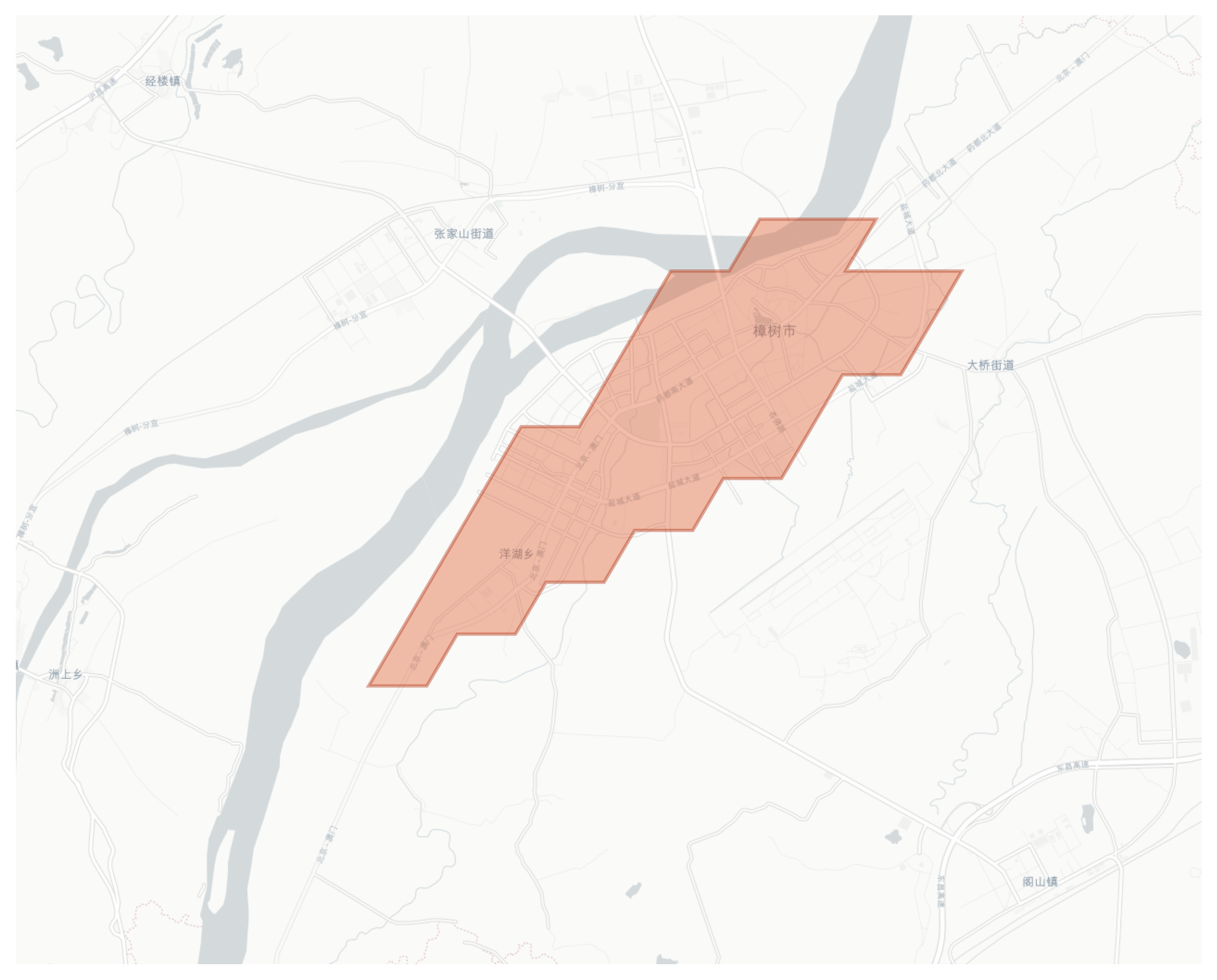 Zhangshu geographic map