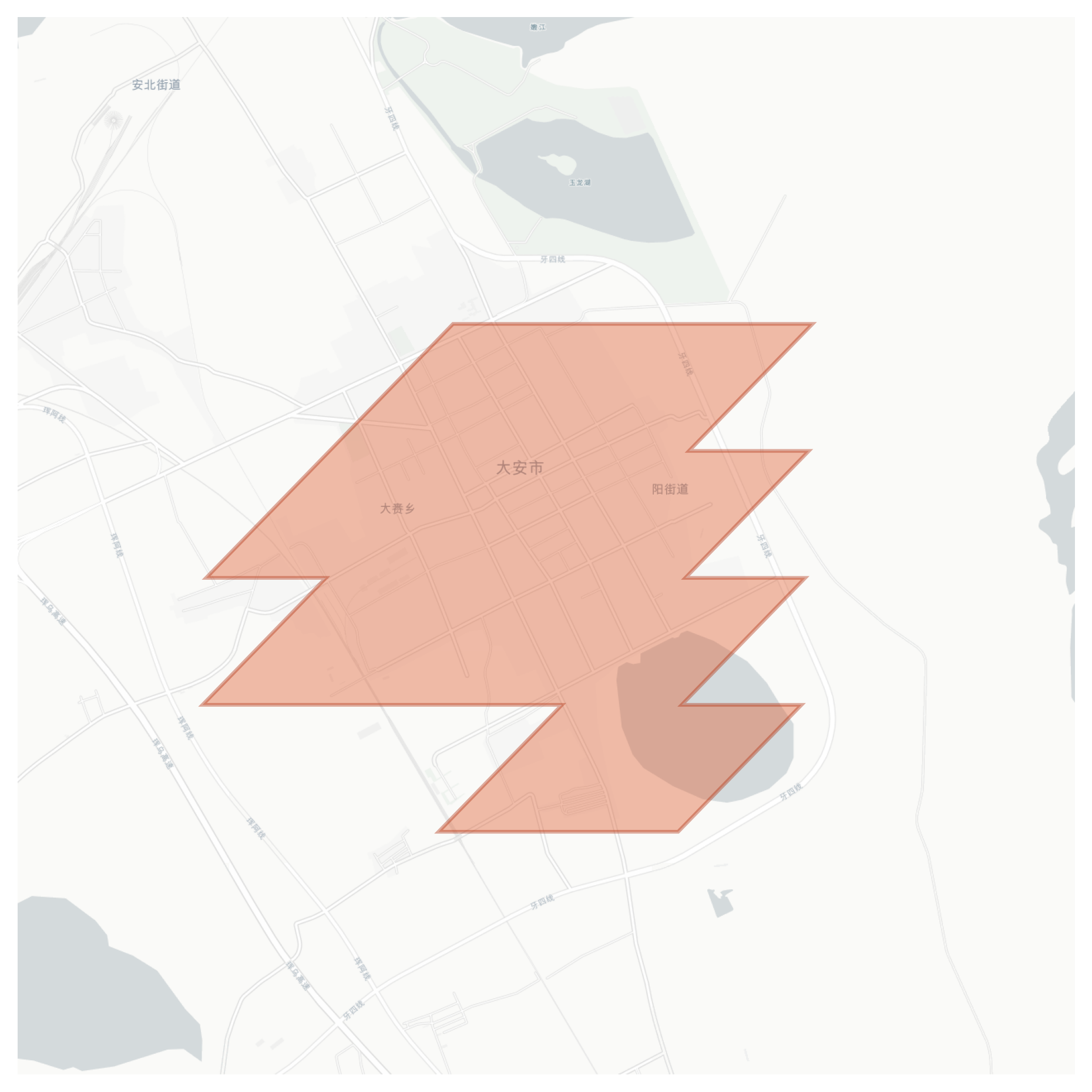 Da'an geographic map
