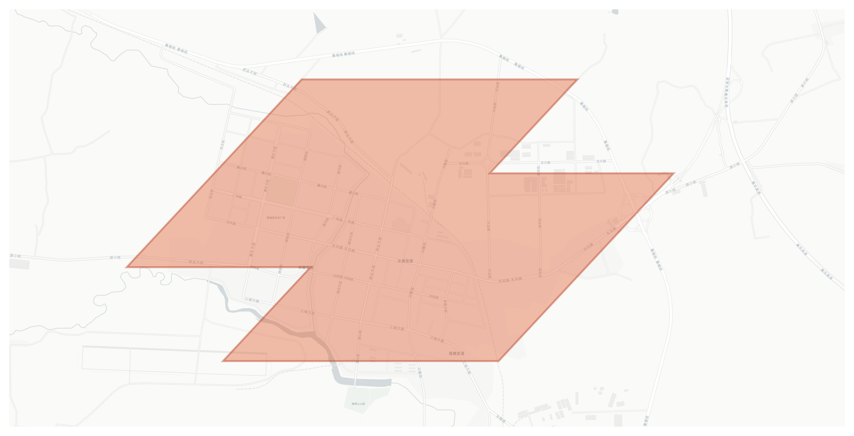 Dongfeng geographic map