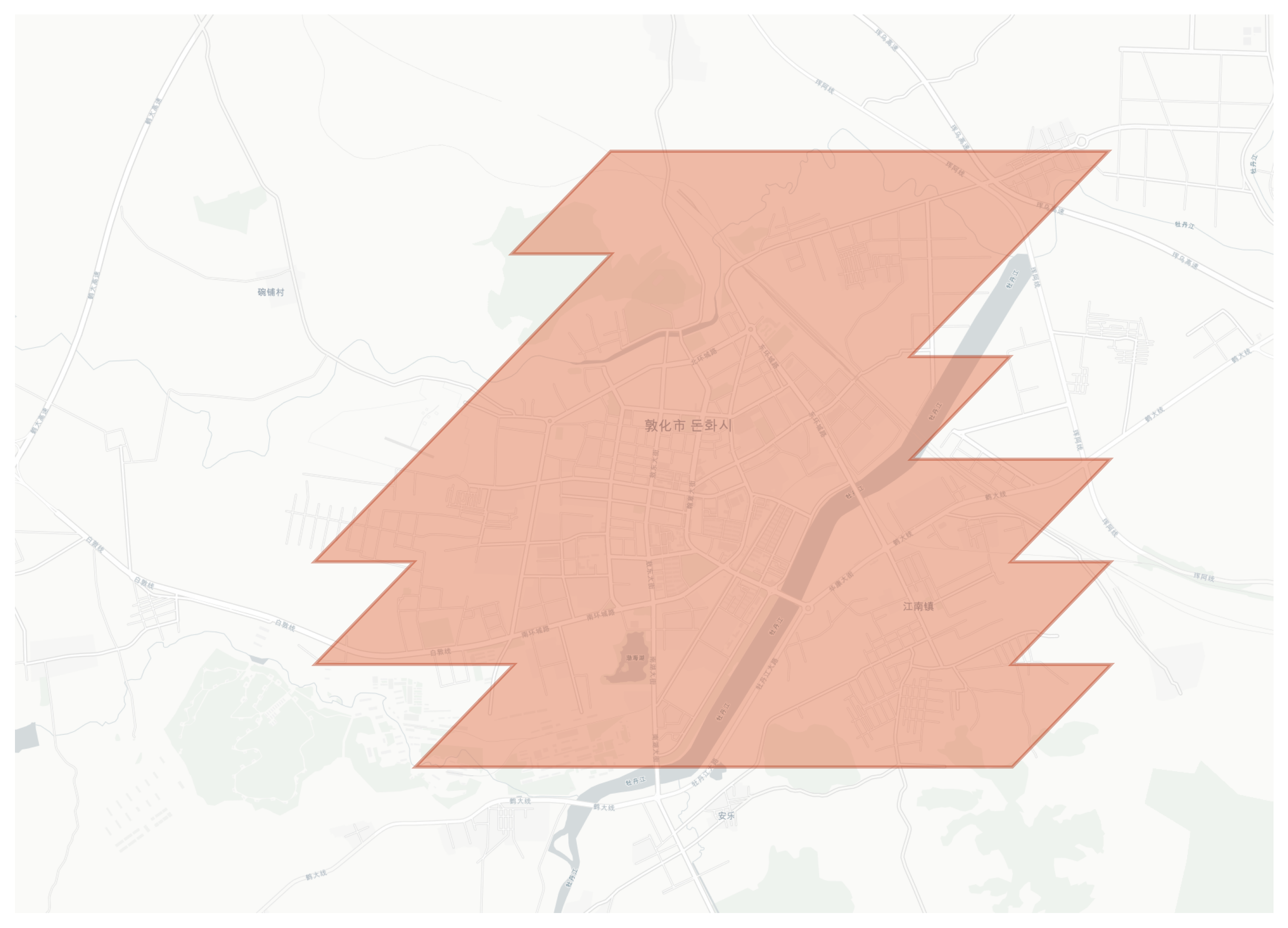 Dunhua geographic map