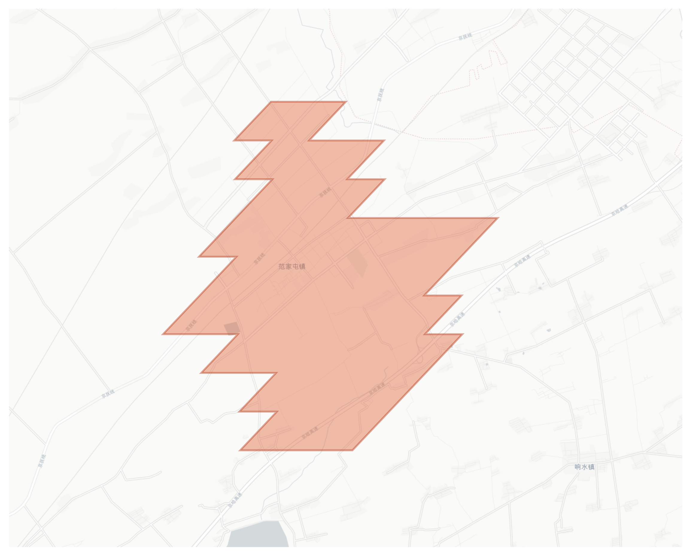 Fanjiatun geographic map