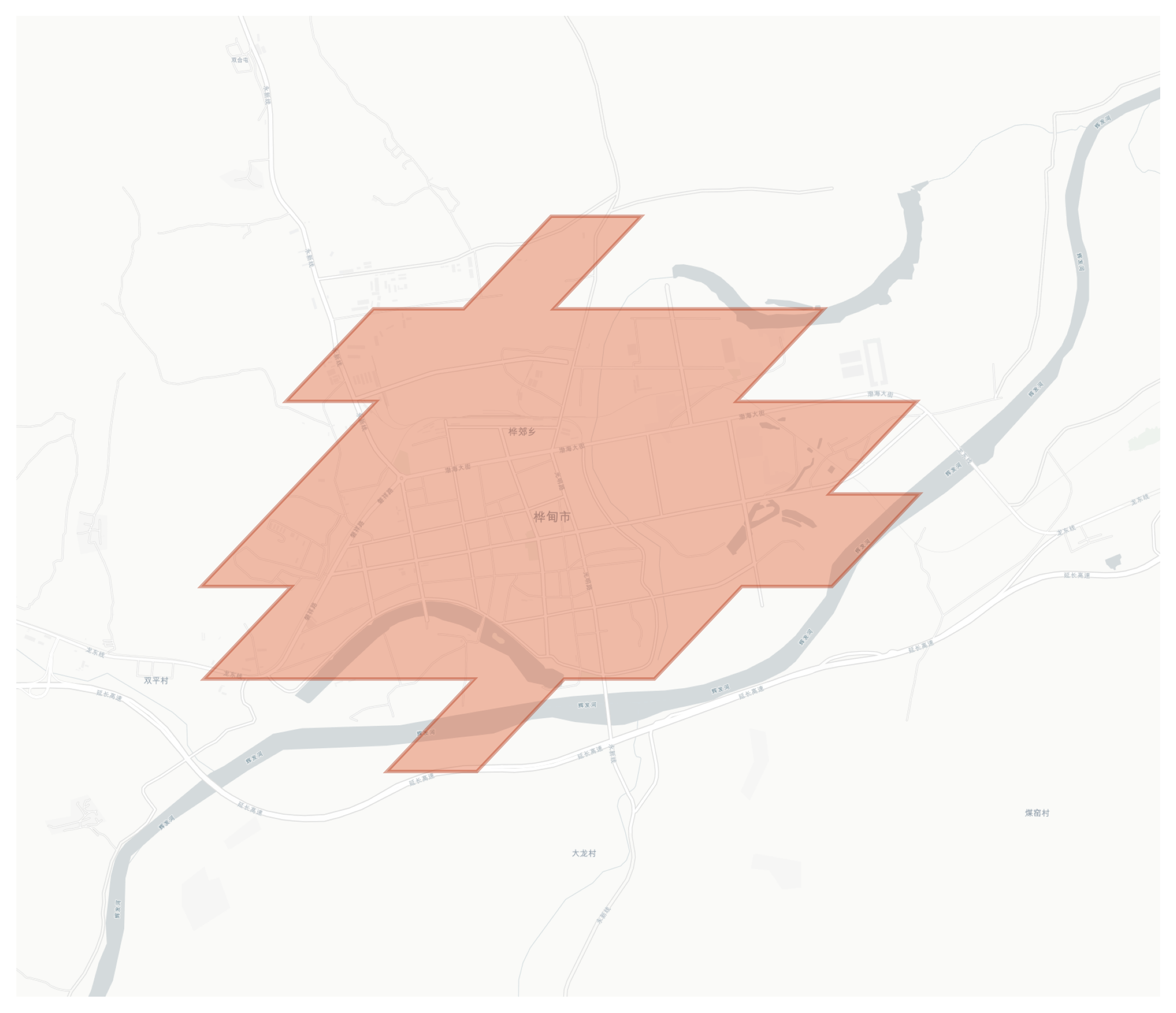 Huadian geographic map