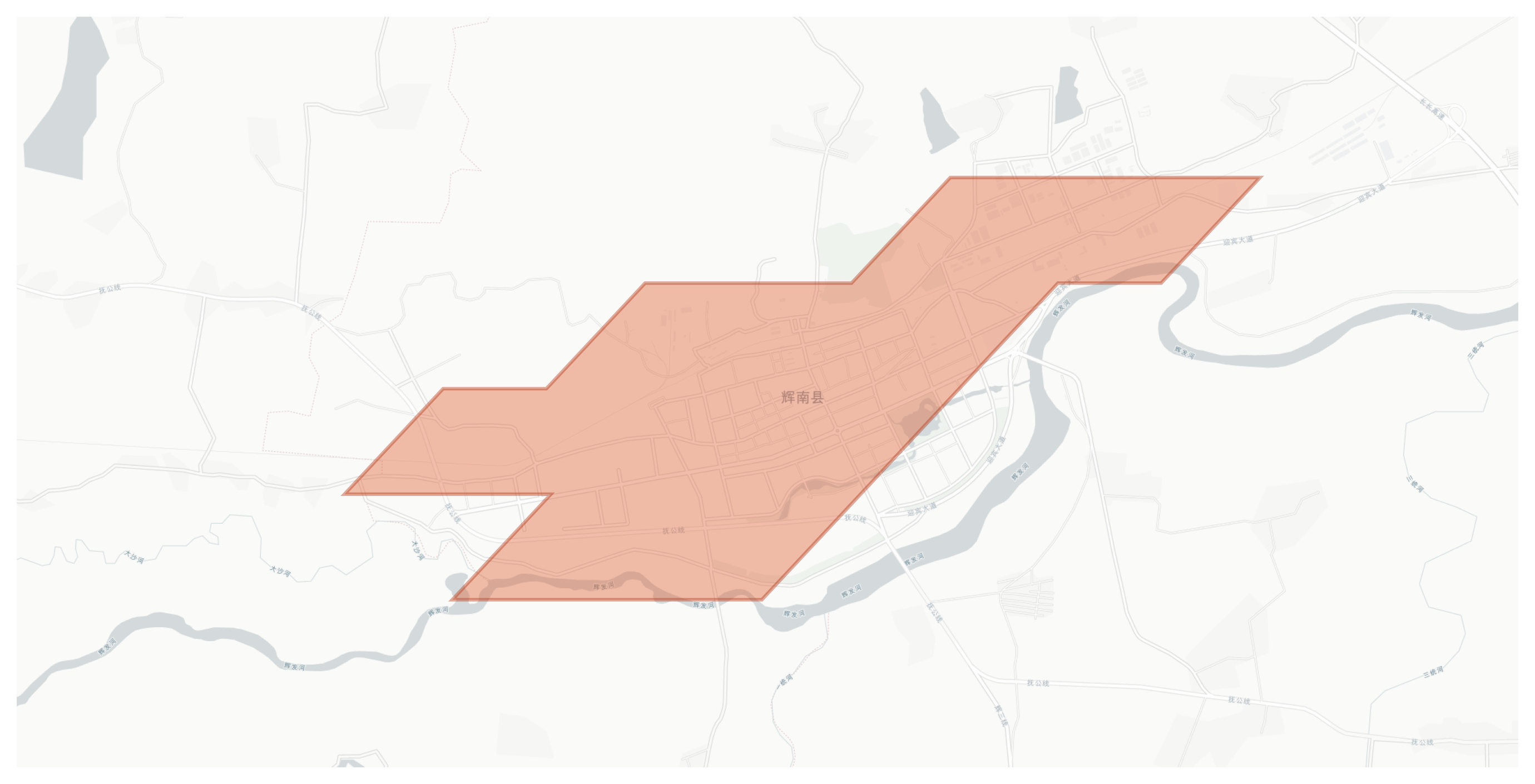 Huinan geographic map