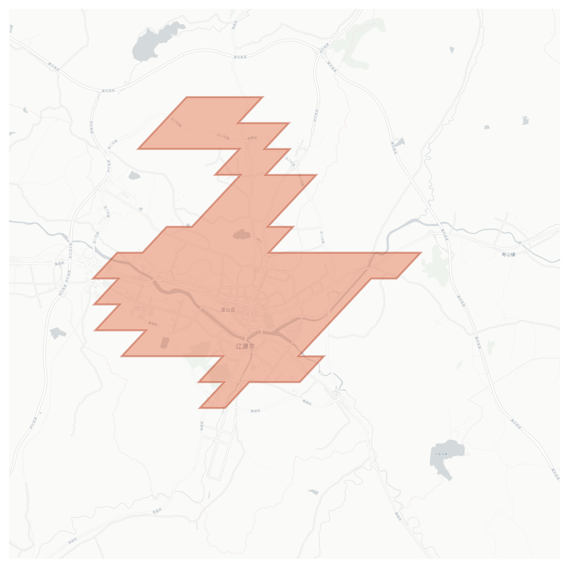 Liaoyuan geographic map