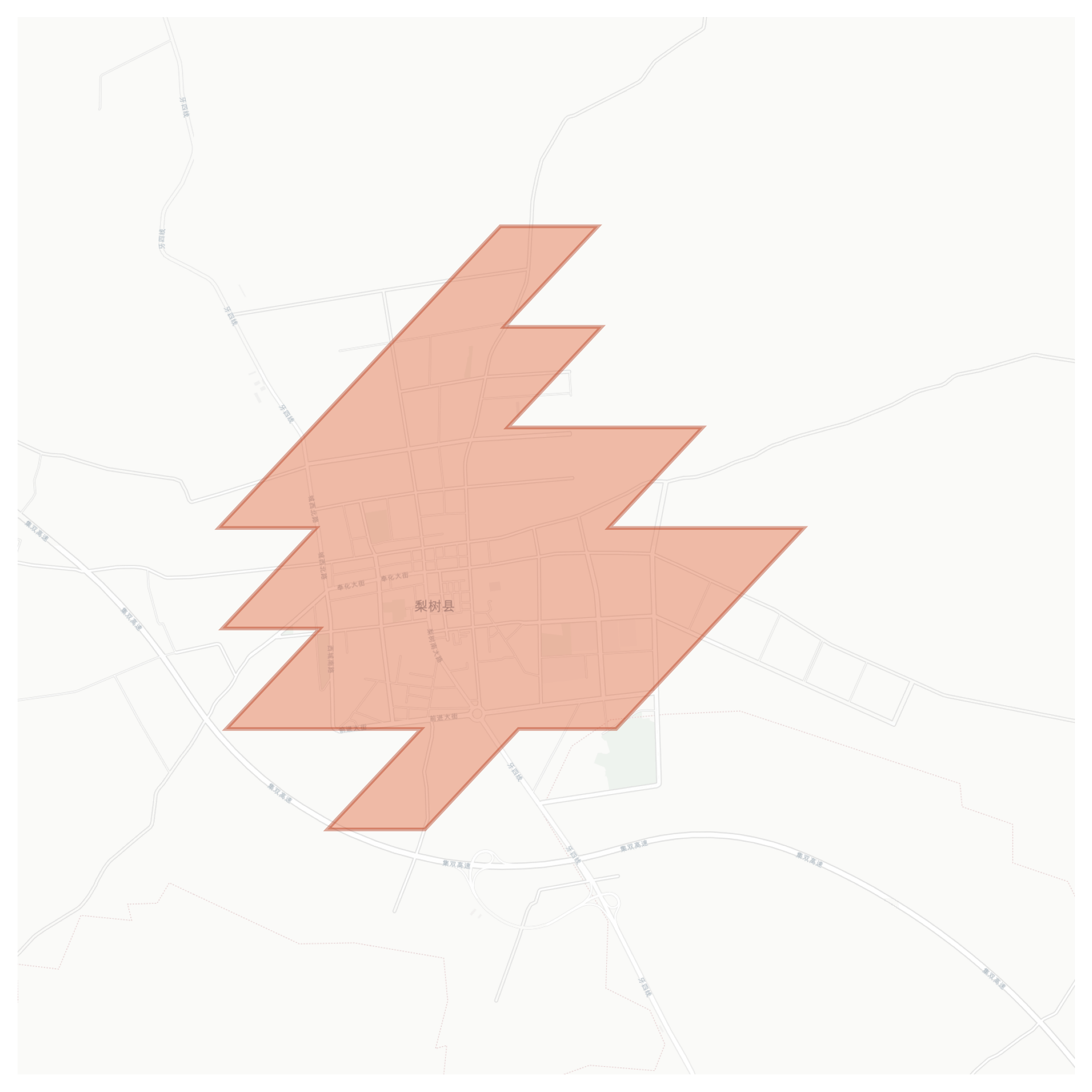 Lishu geographic map