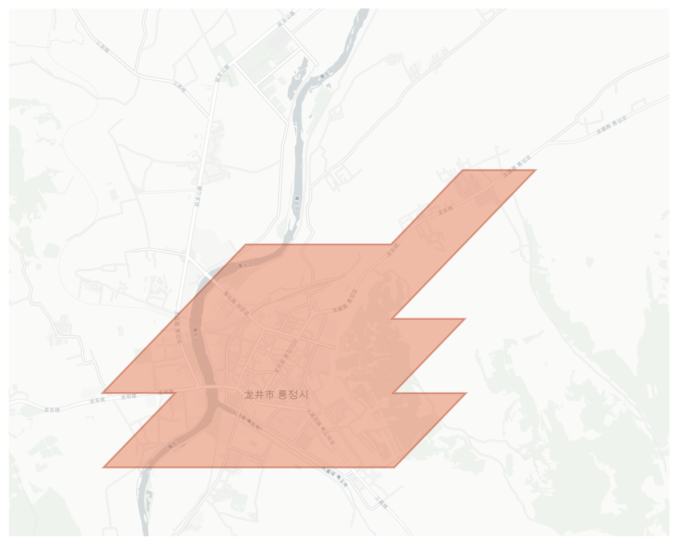 Longjing geographic map