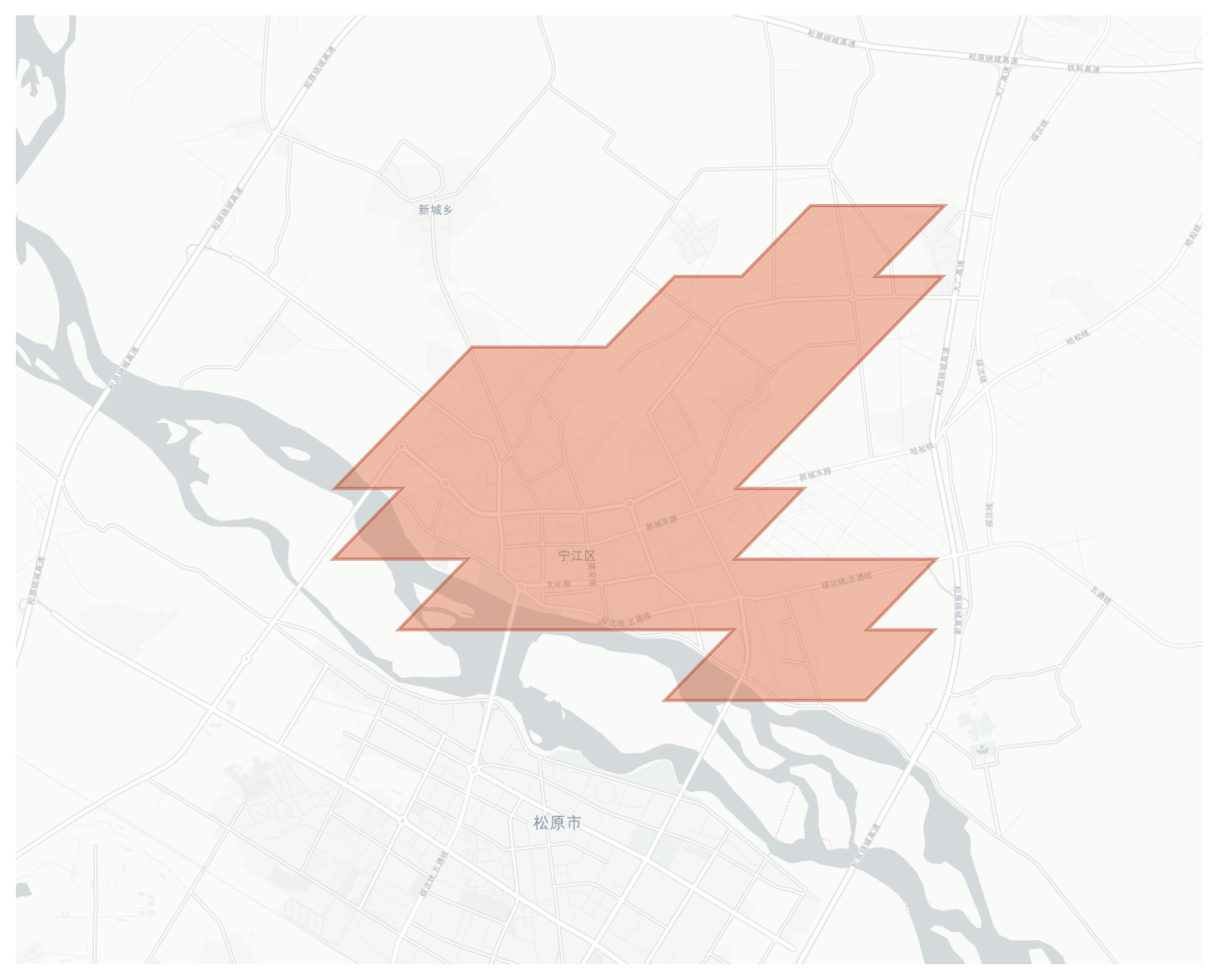 Ningjiang geographic map