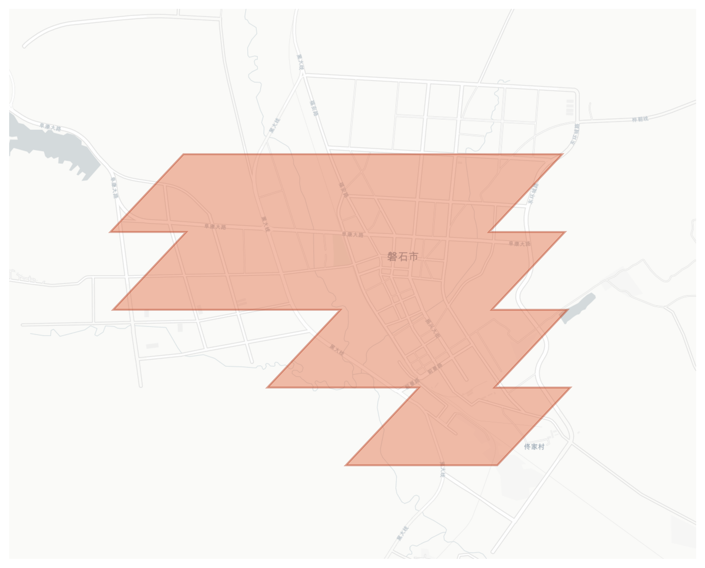 Panshi geographic map