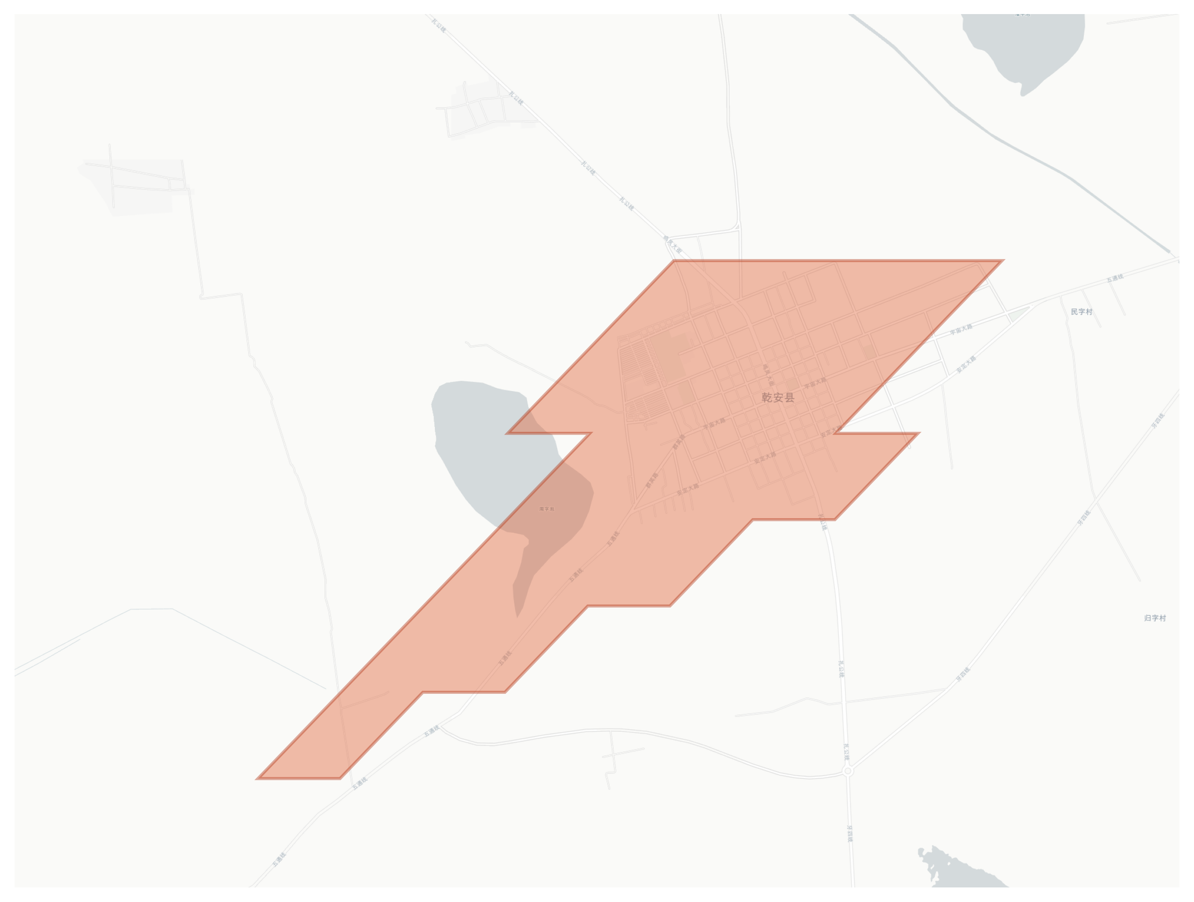 Qian'an geographic map