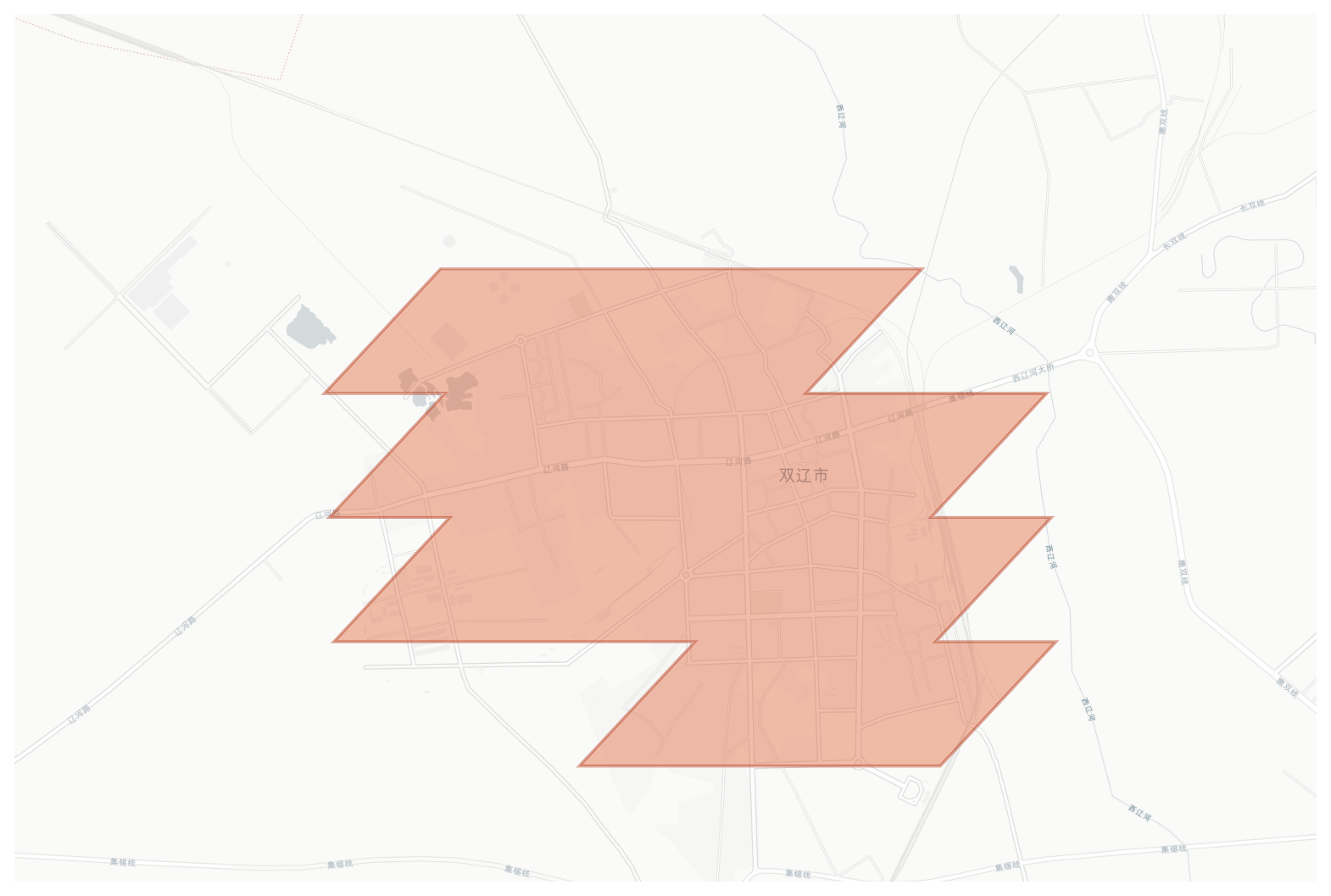 Shuangliao geographic map
