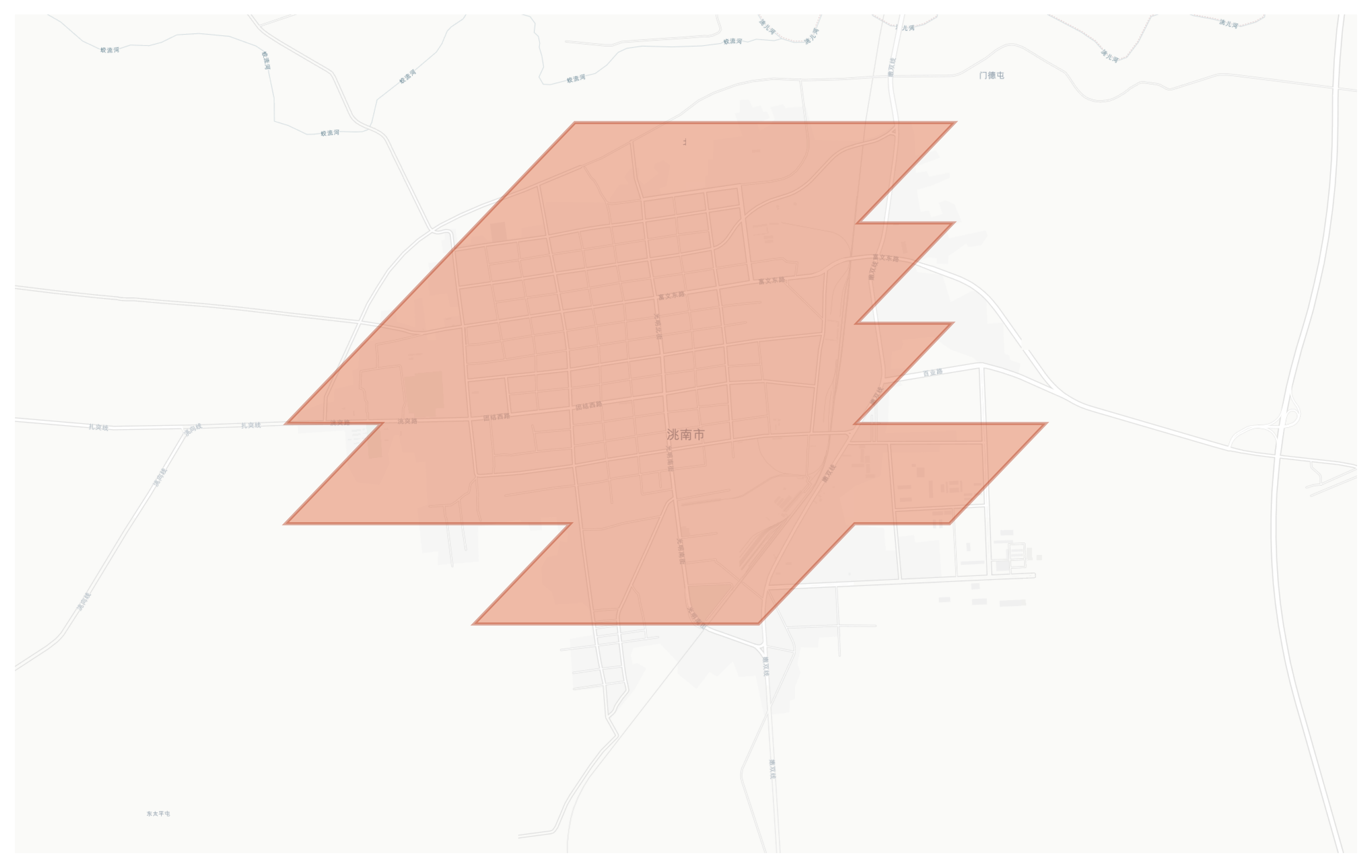 Taonan geographic map