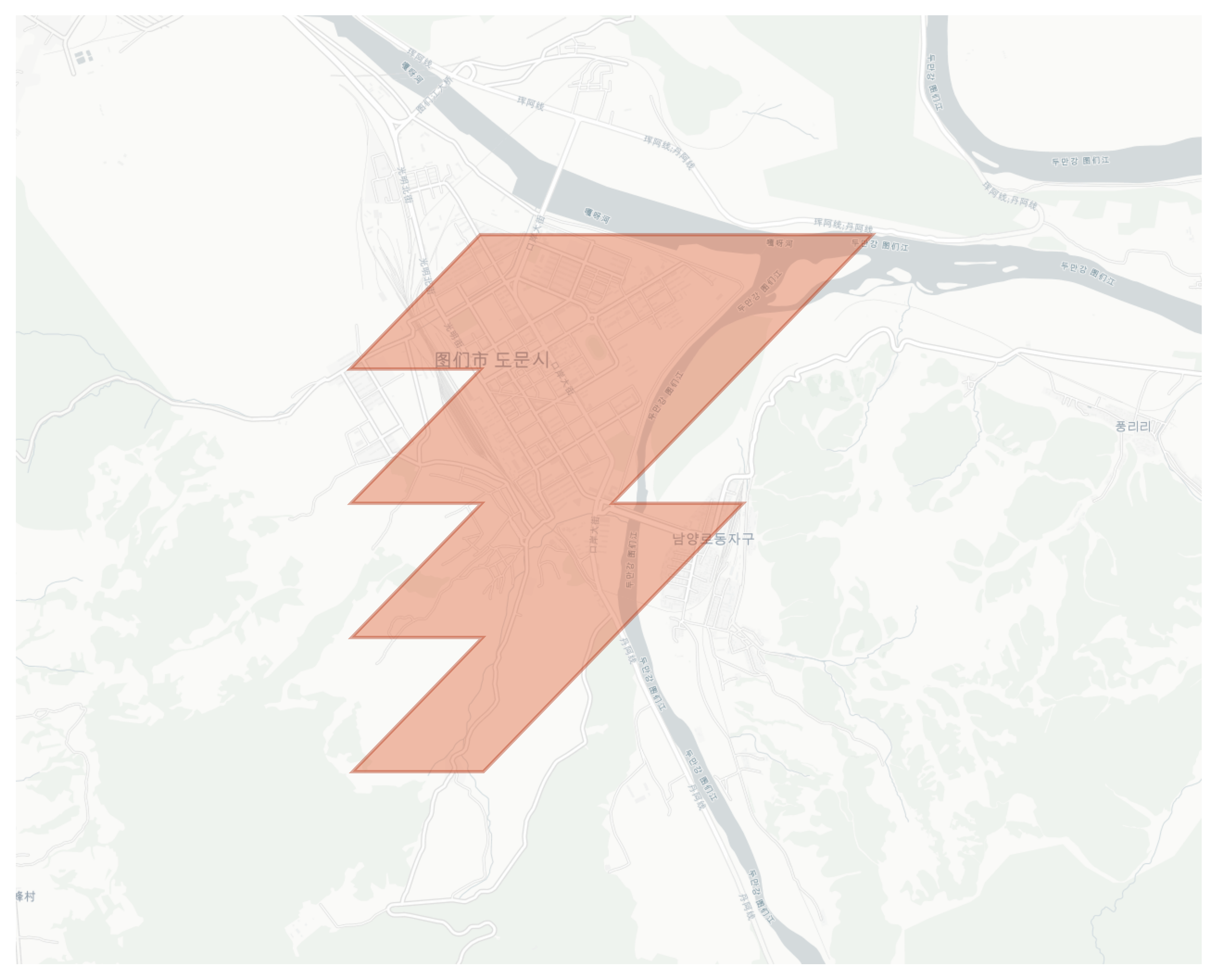 Tumen geographic map