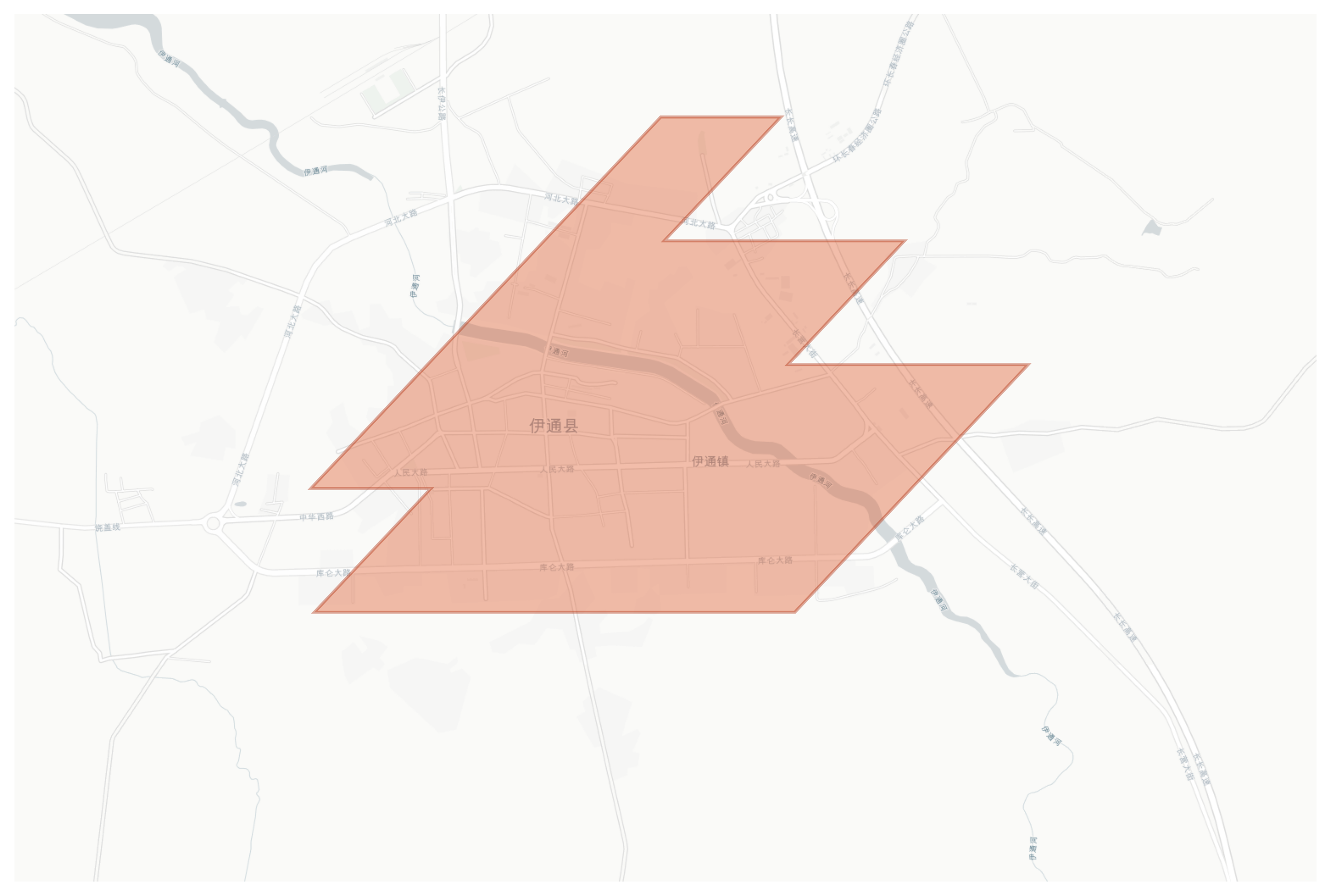 Yitong geographic map