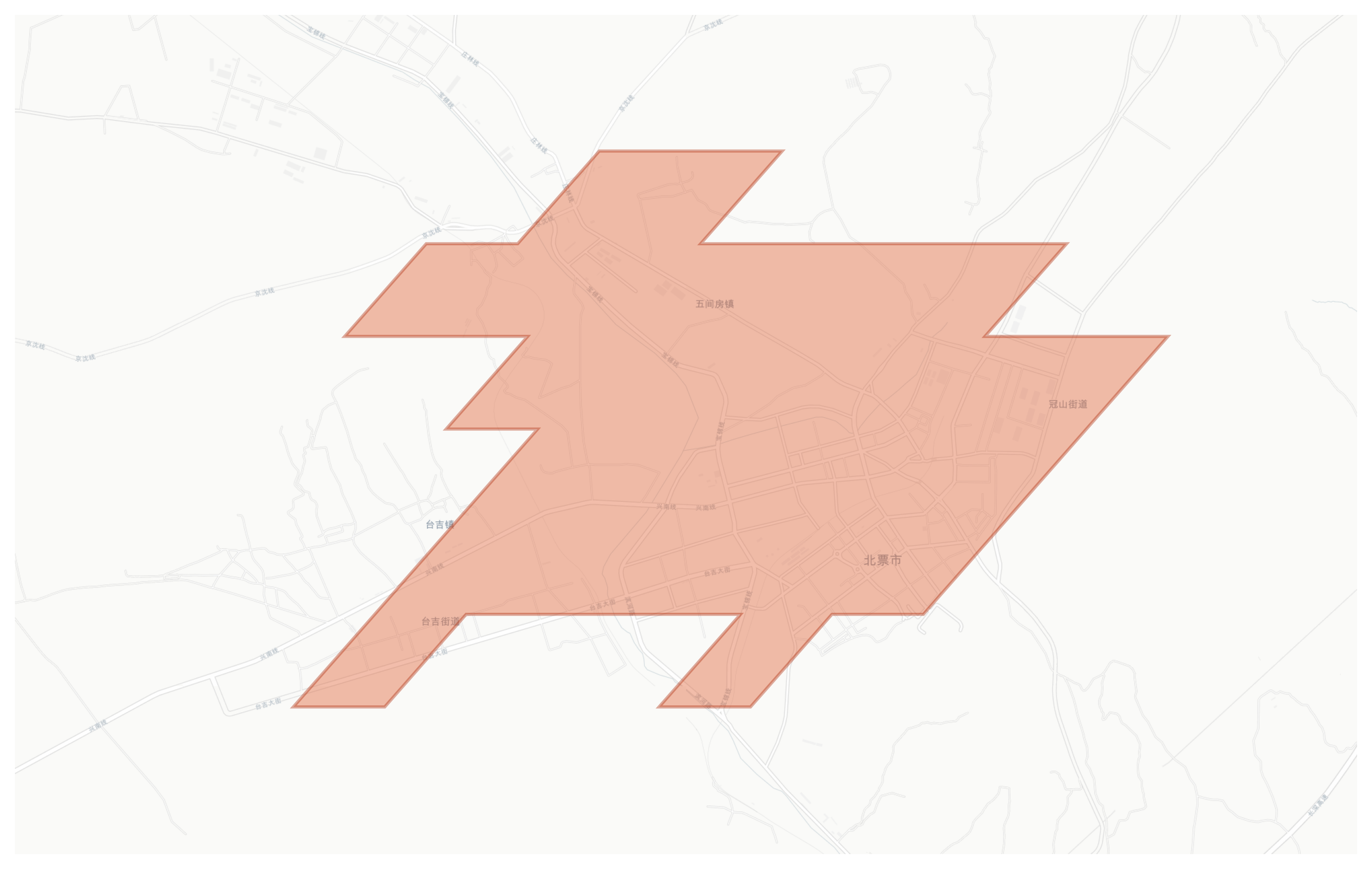 Beipiao geographic map