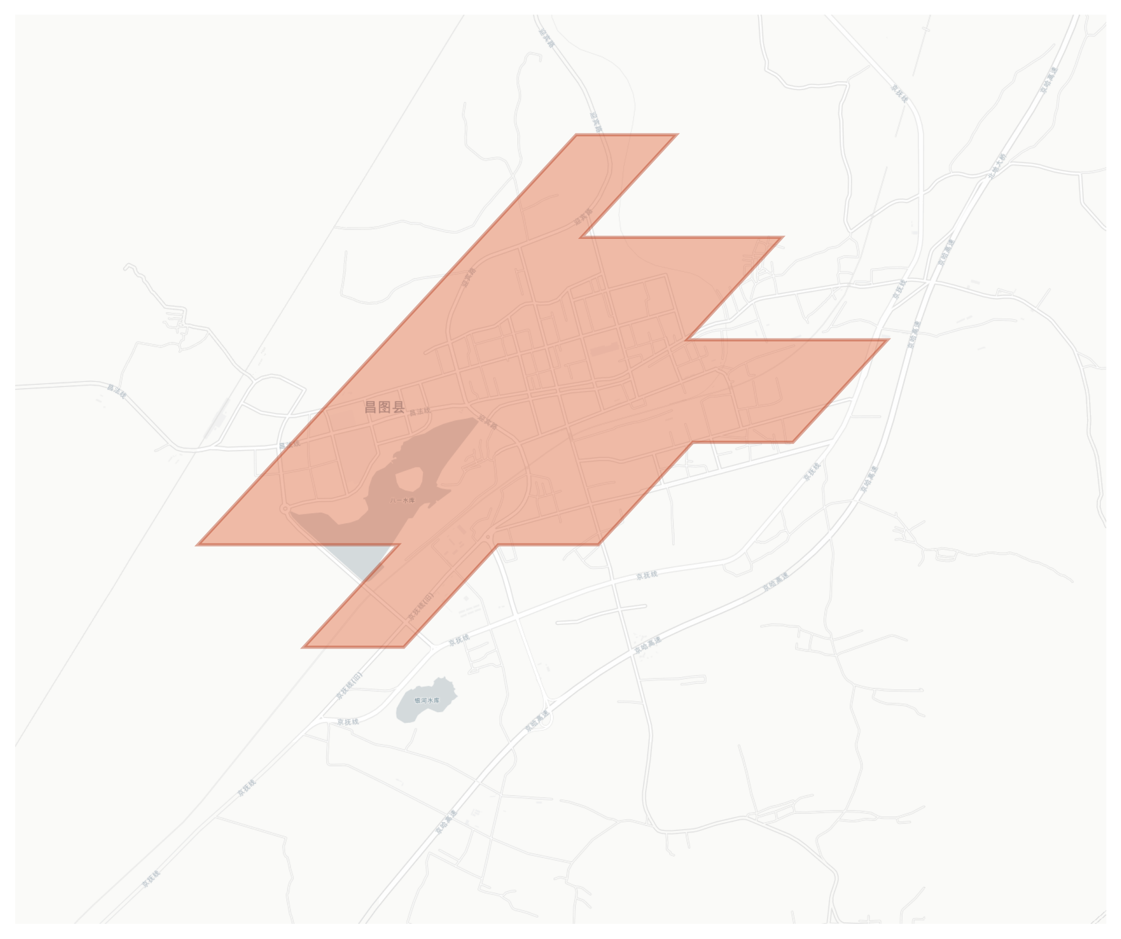Changtu geographic map