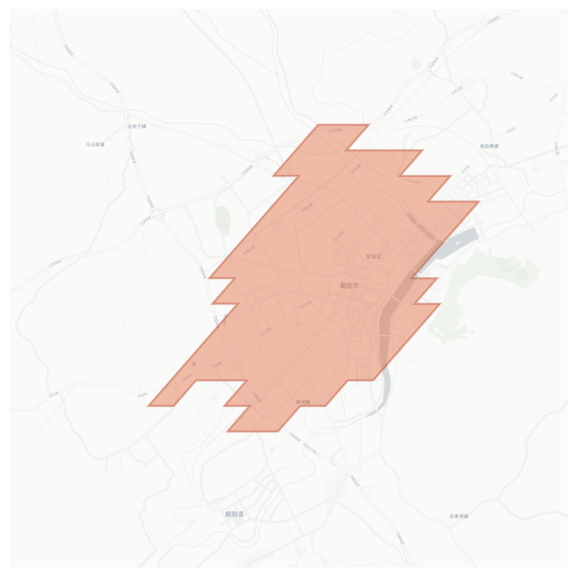 Chaoyang geographic map