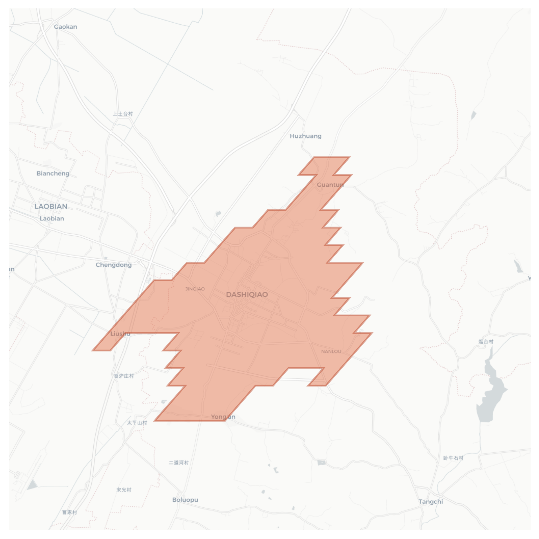 Dashiqiao geographic map