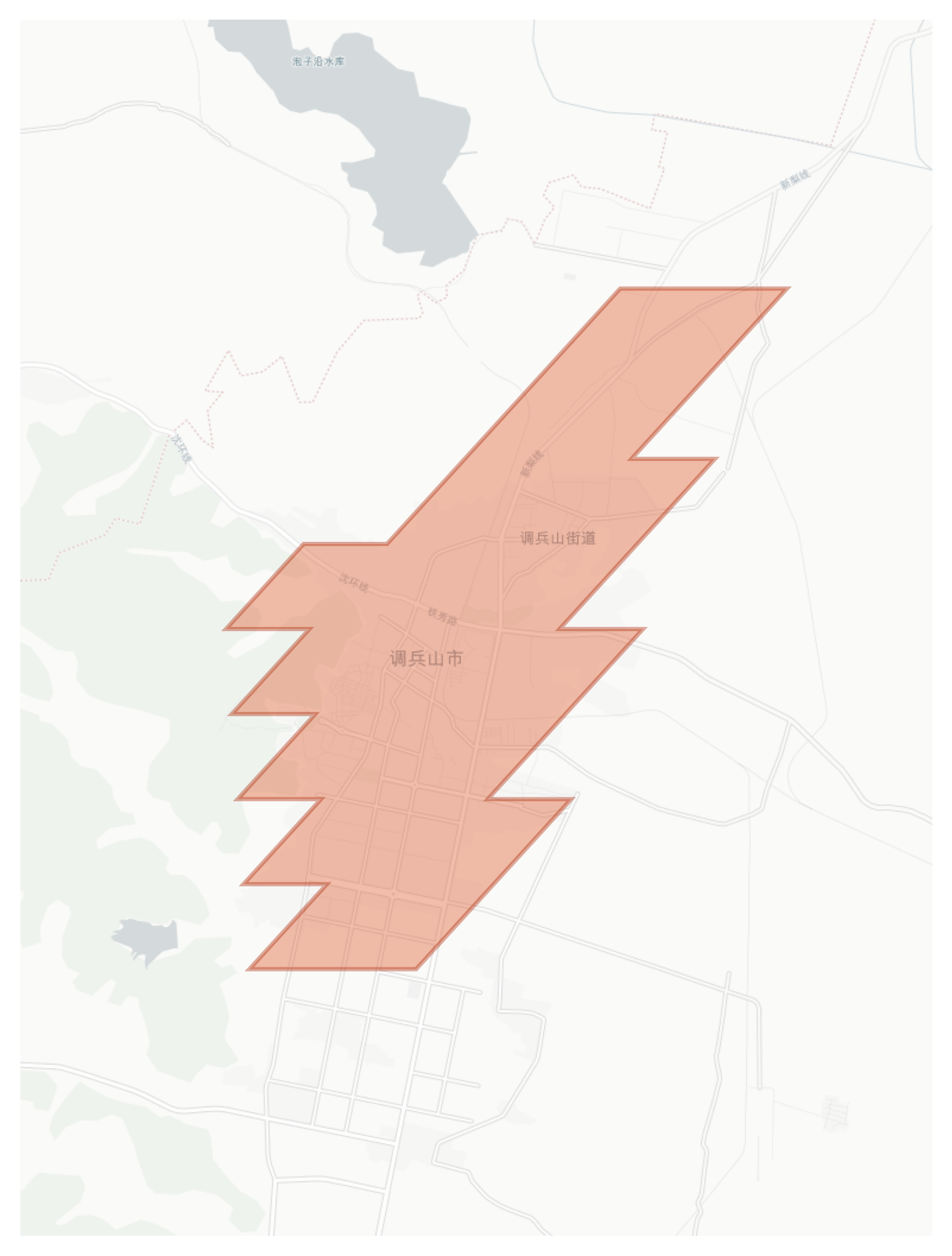 Diaobingshan geographic map