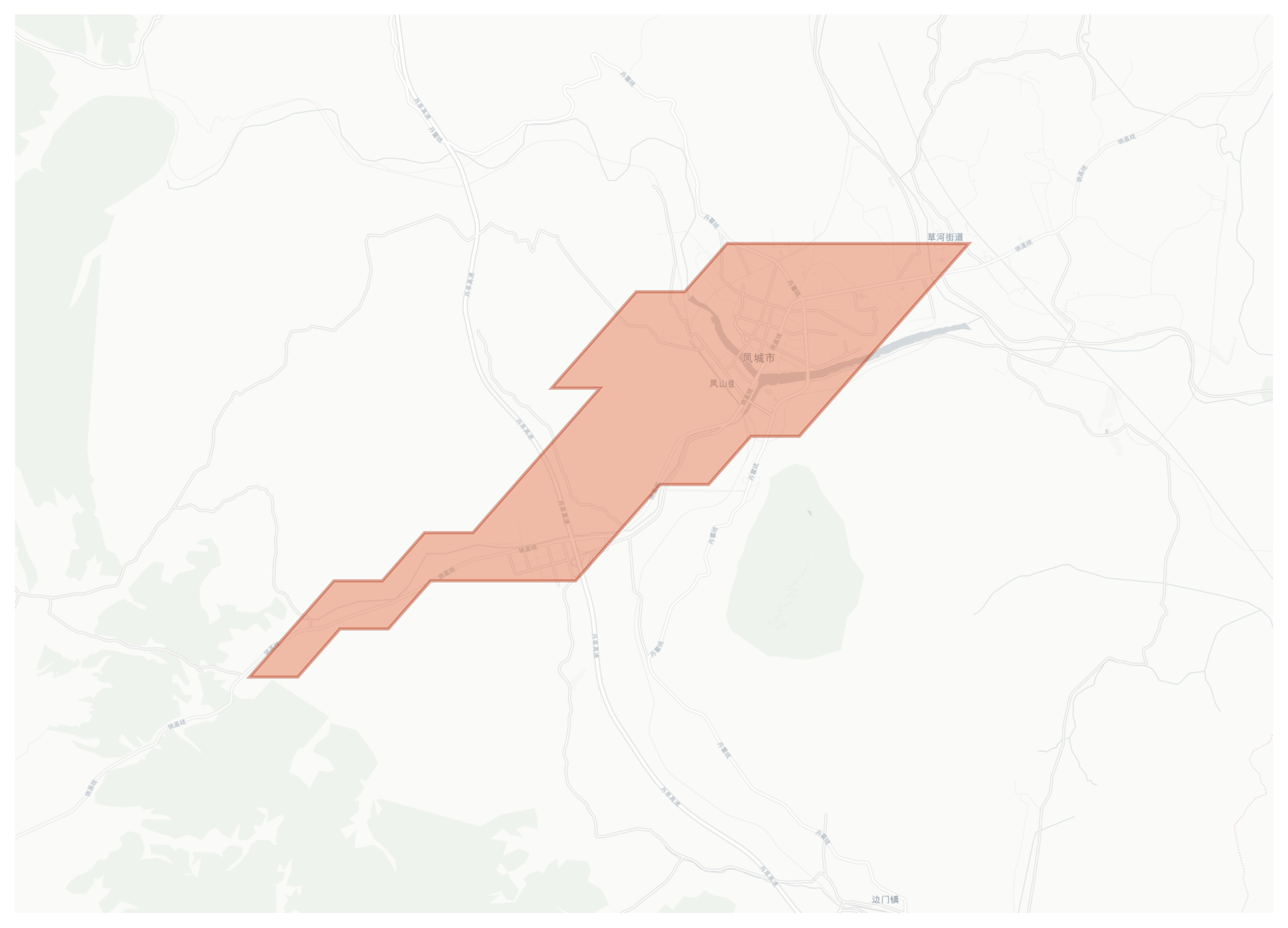 Fengcheng geographic map