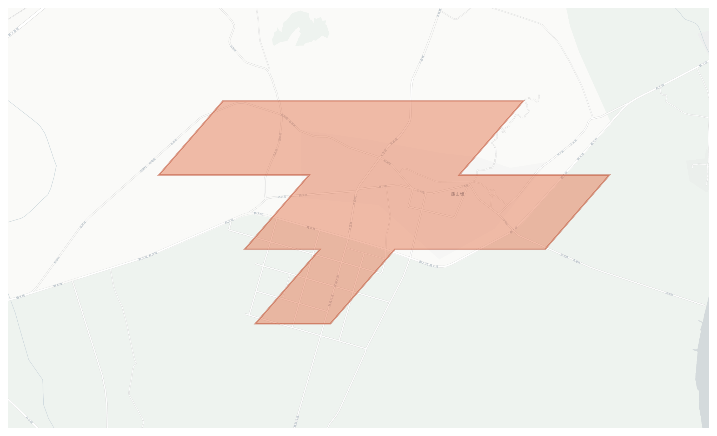 Gushan geographic map