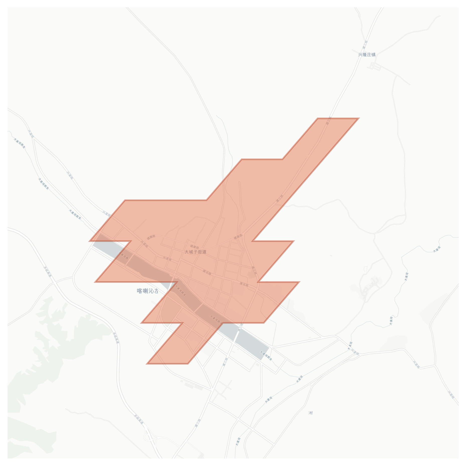 Harqin Zuoyi geographic map
