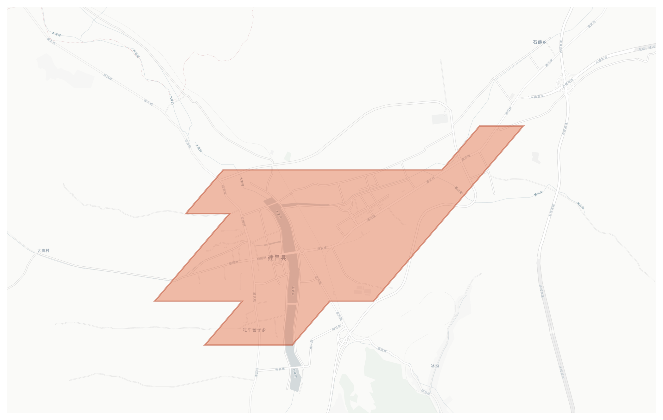 Jianchang geographic map