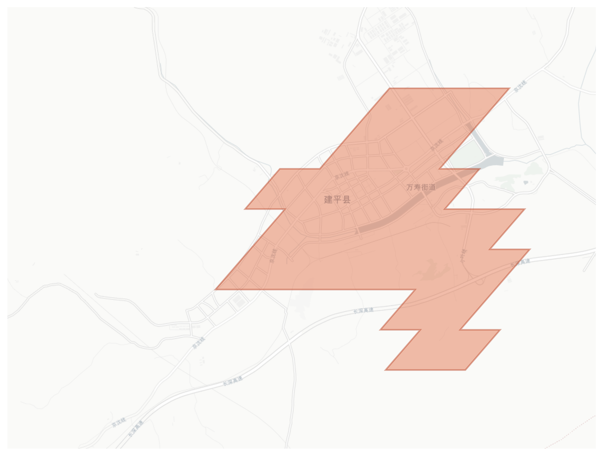 Jianping geographic map