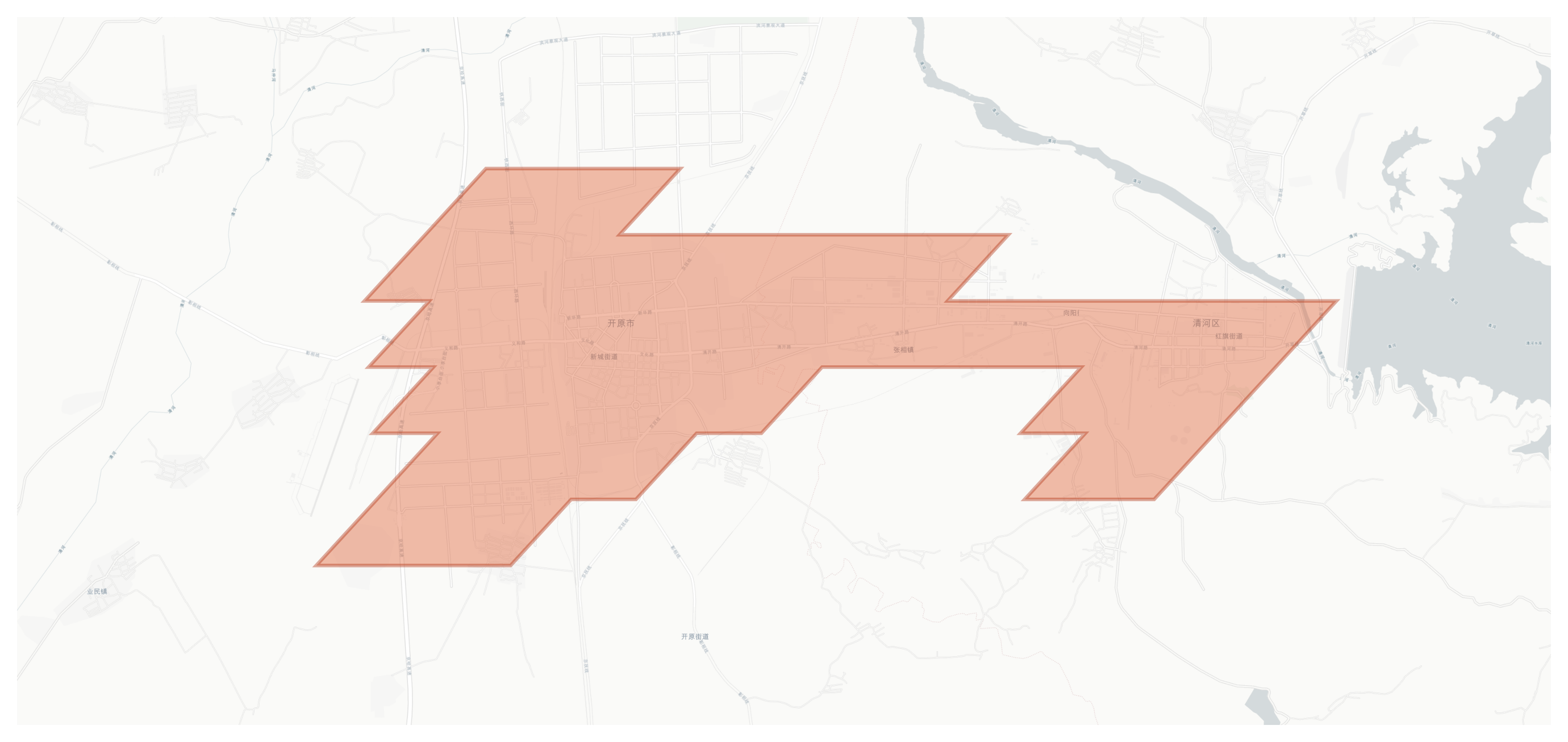 Kaiyuan geographic map