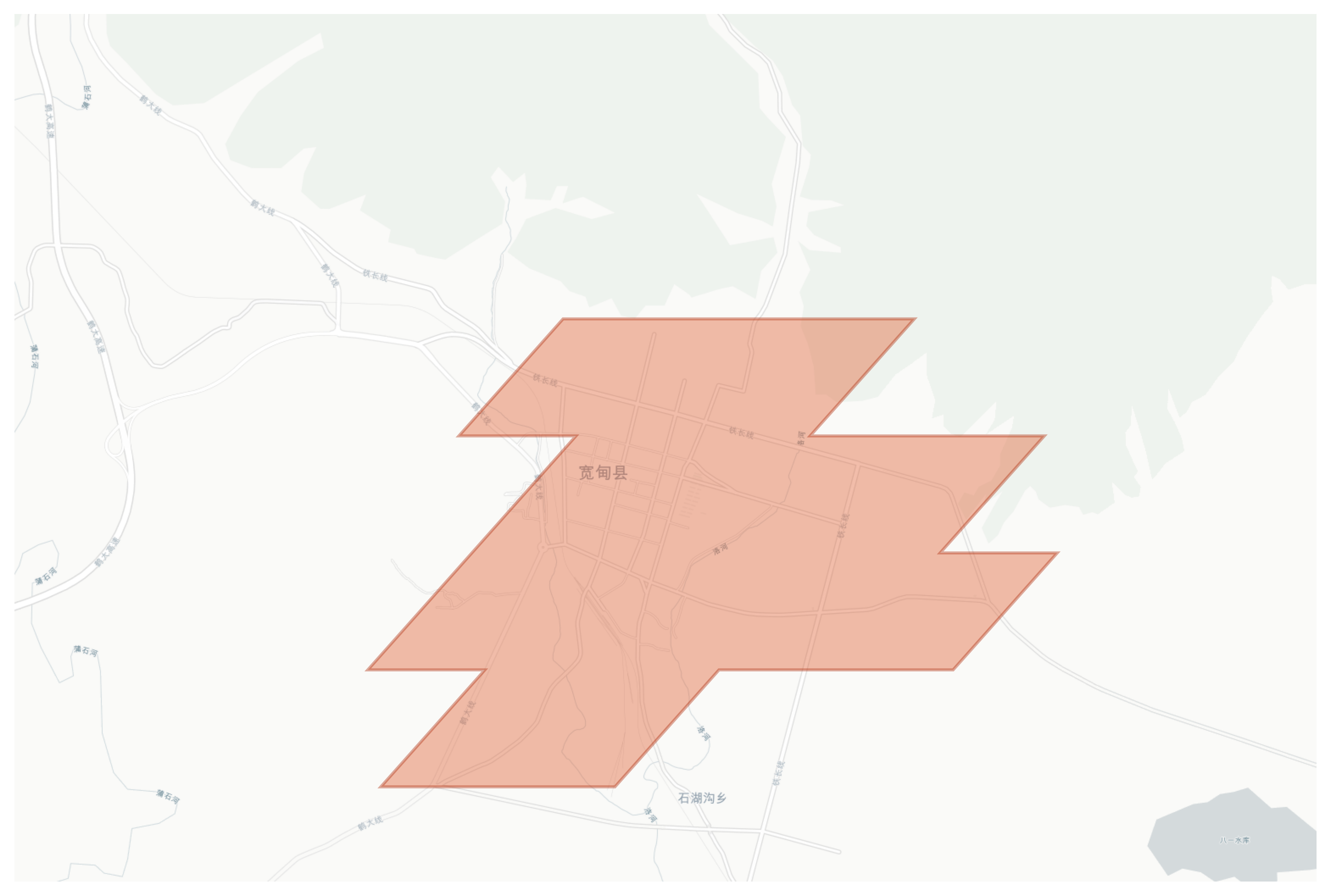 Kuandian geographic map