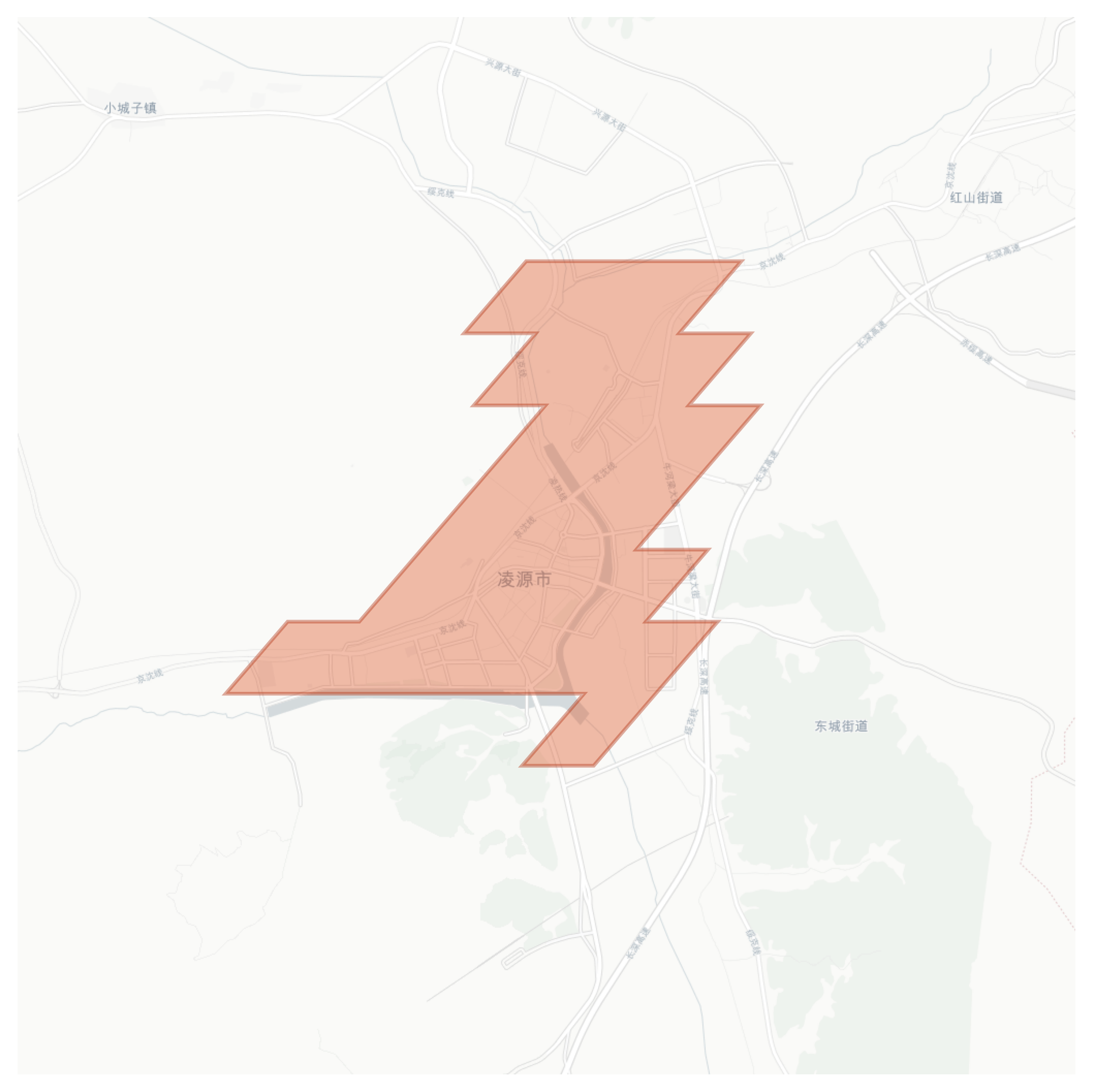 Lingyuan geographic map