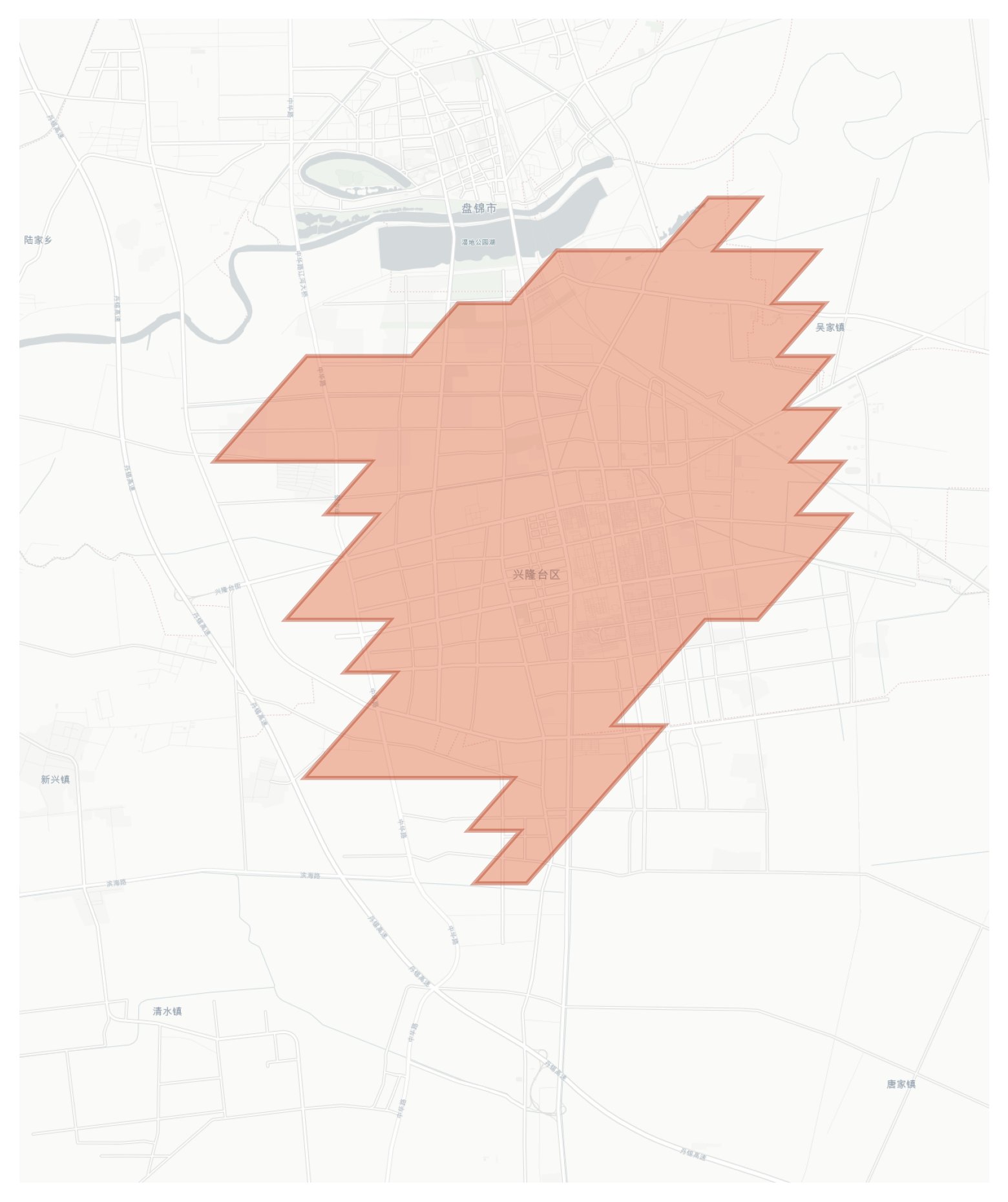 Panjin geographic map