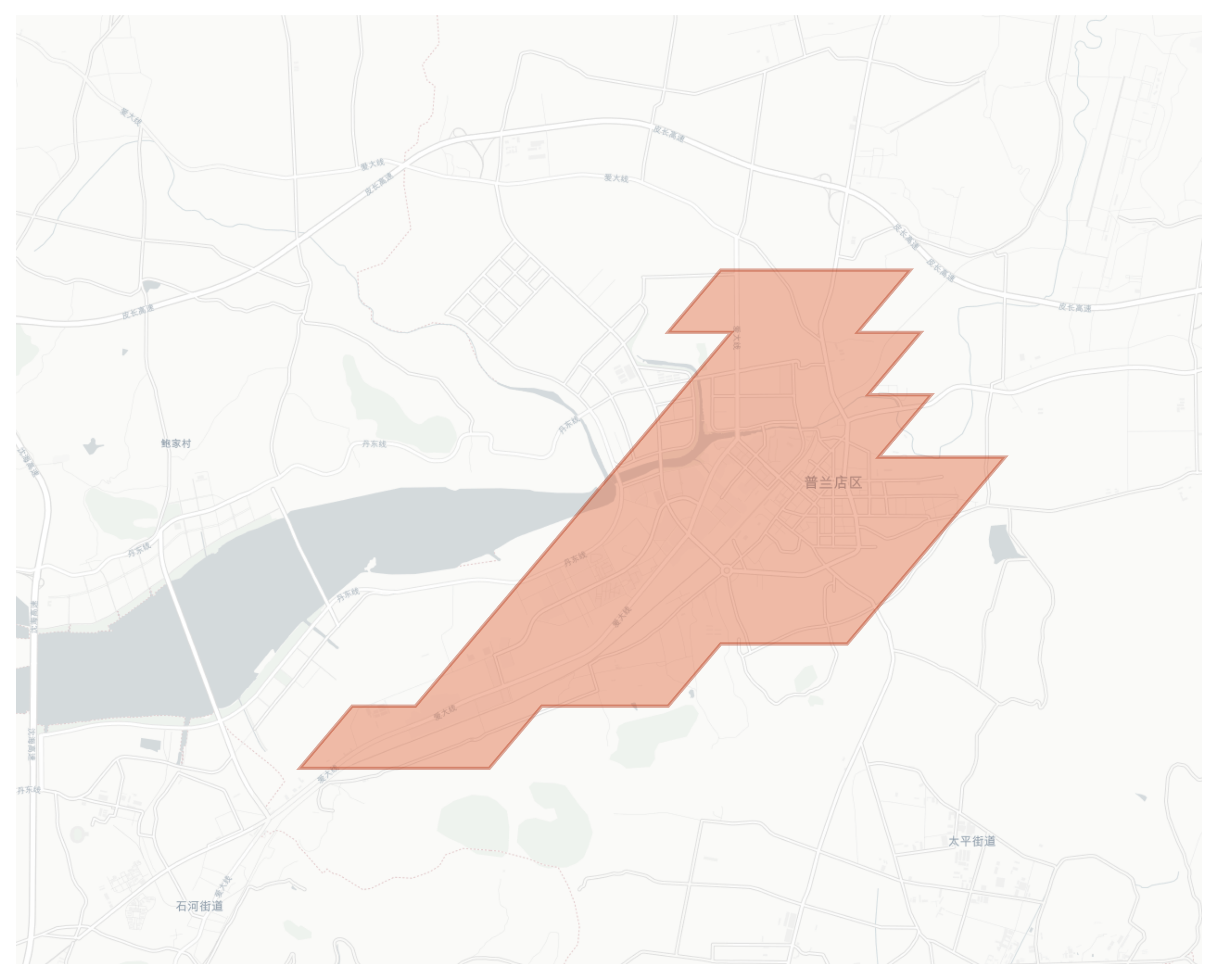 Pulandian geographic map