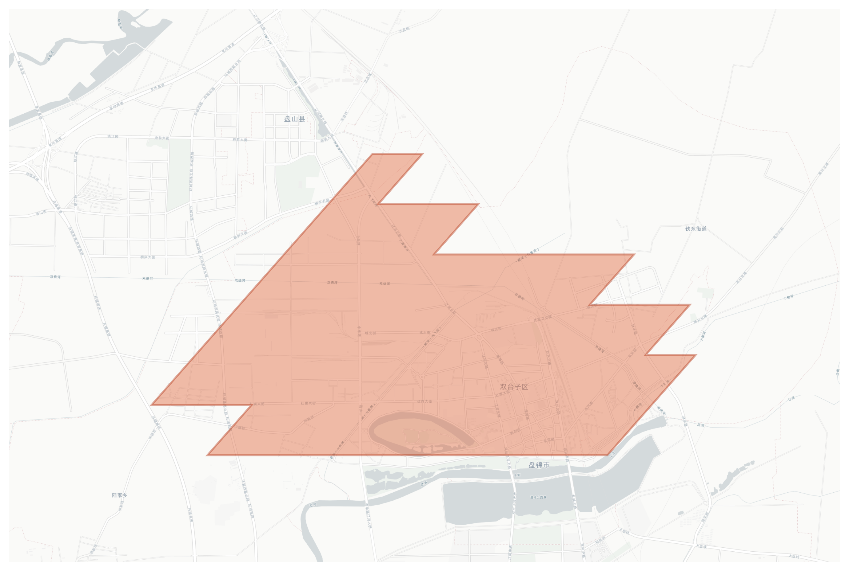 Shuantaizi geographic map