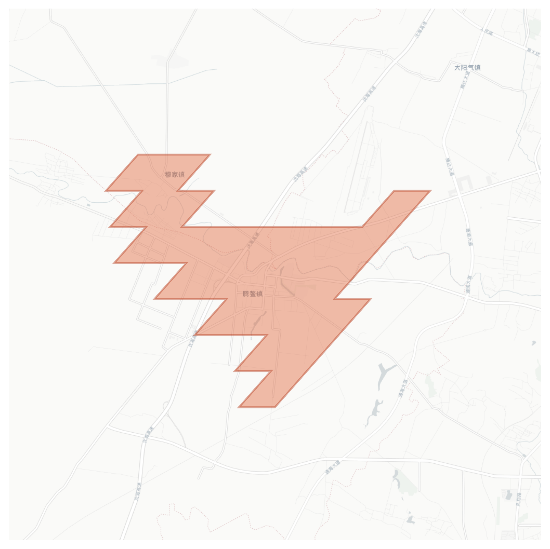 Teng'ao geographic map