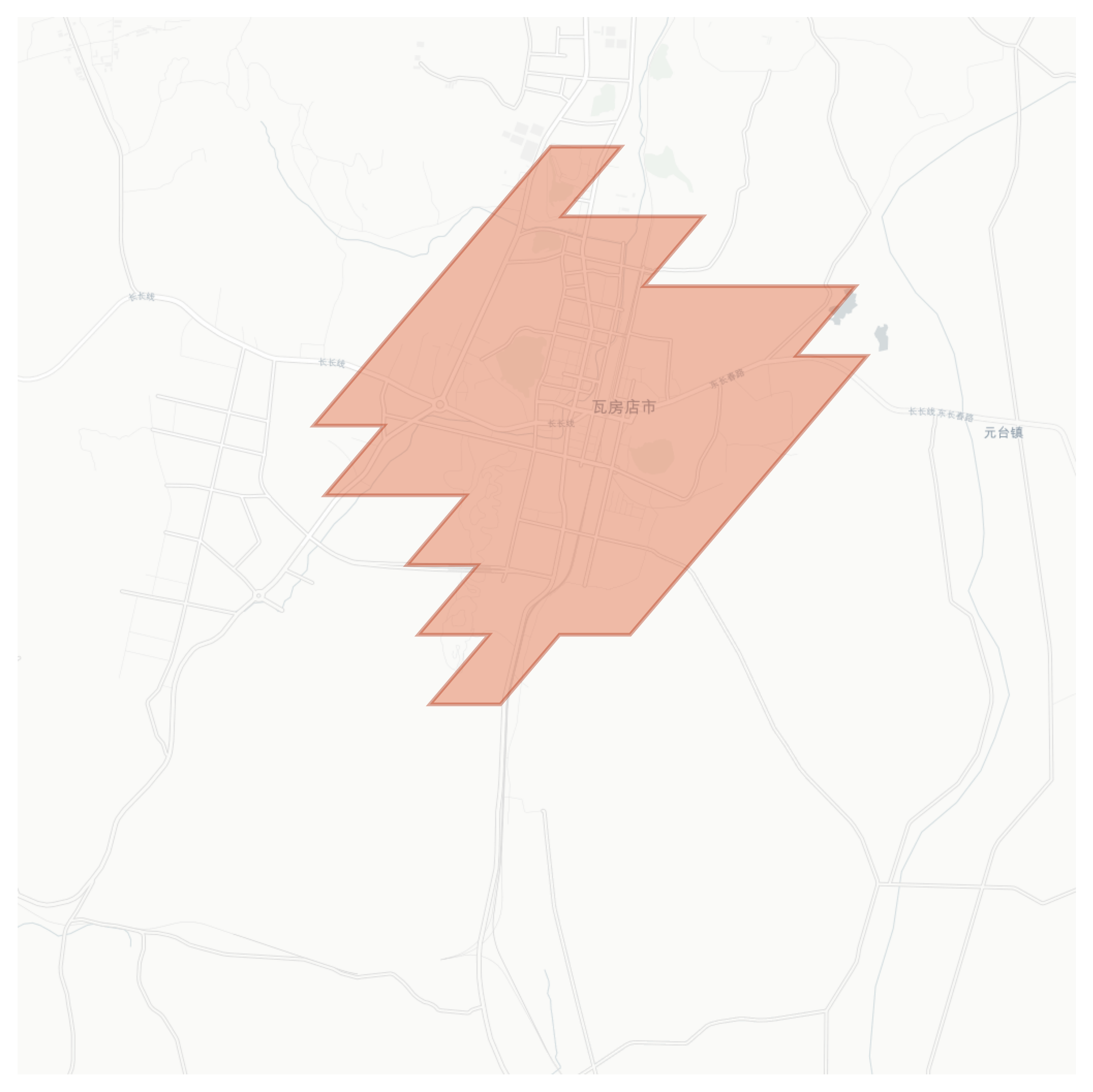 Wafangdian geographic map
