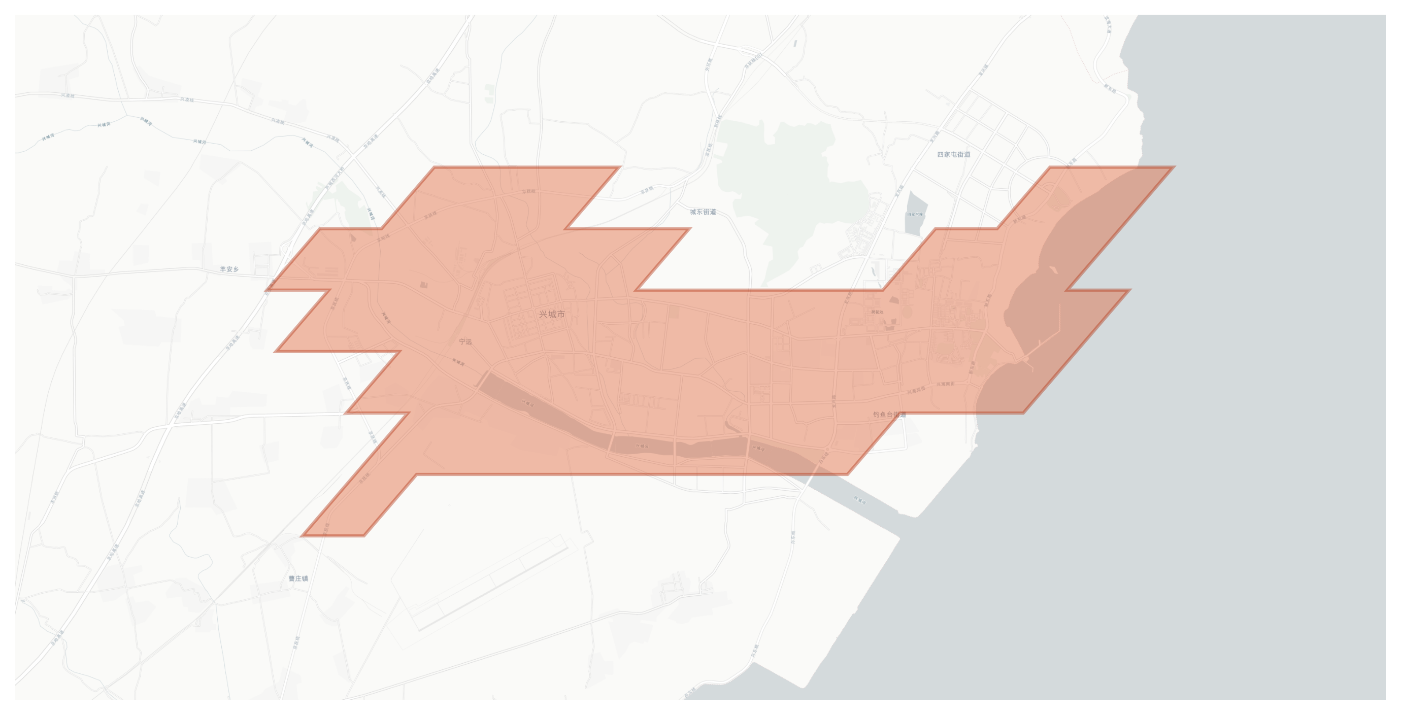 Xingcheng geographic map