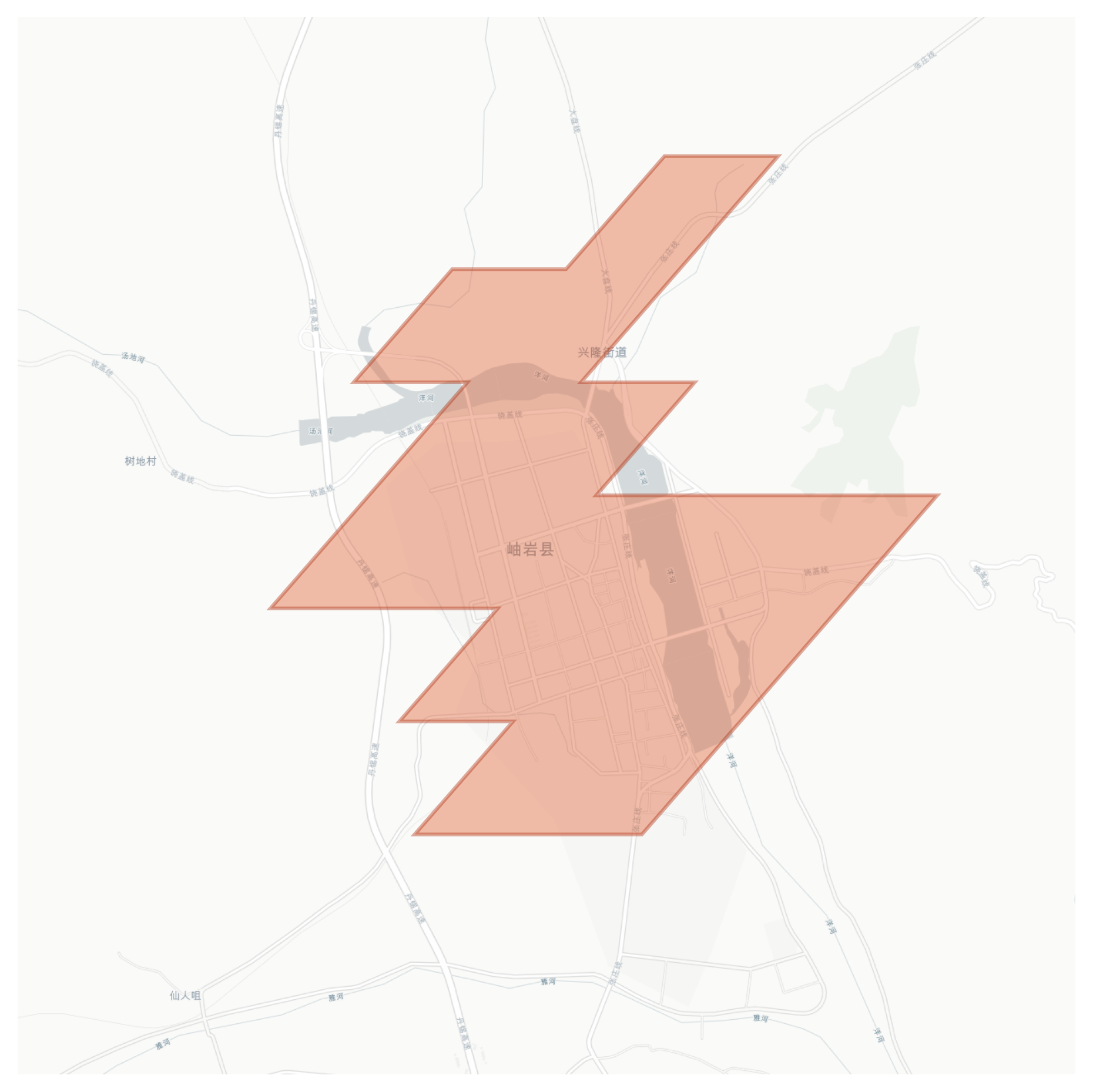 Xiuyan geographic map