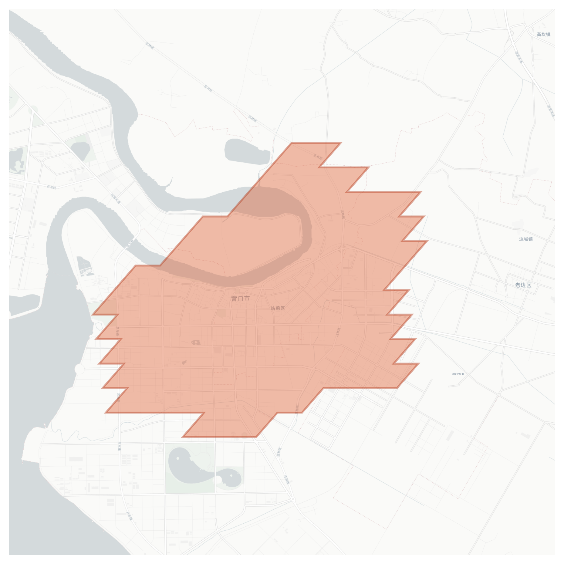 Yingkou geographic map