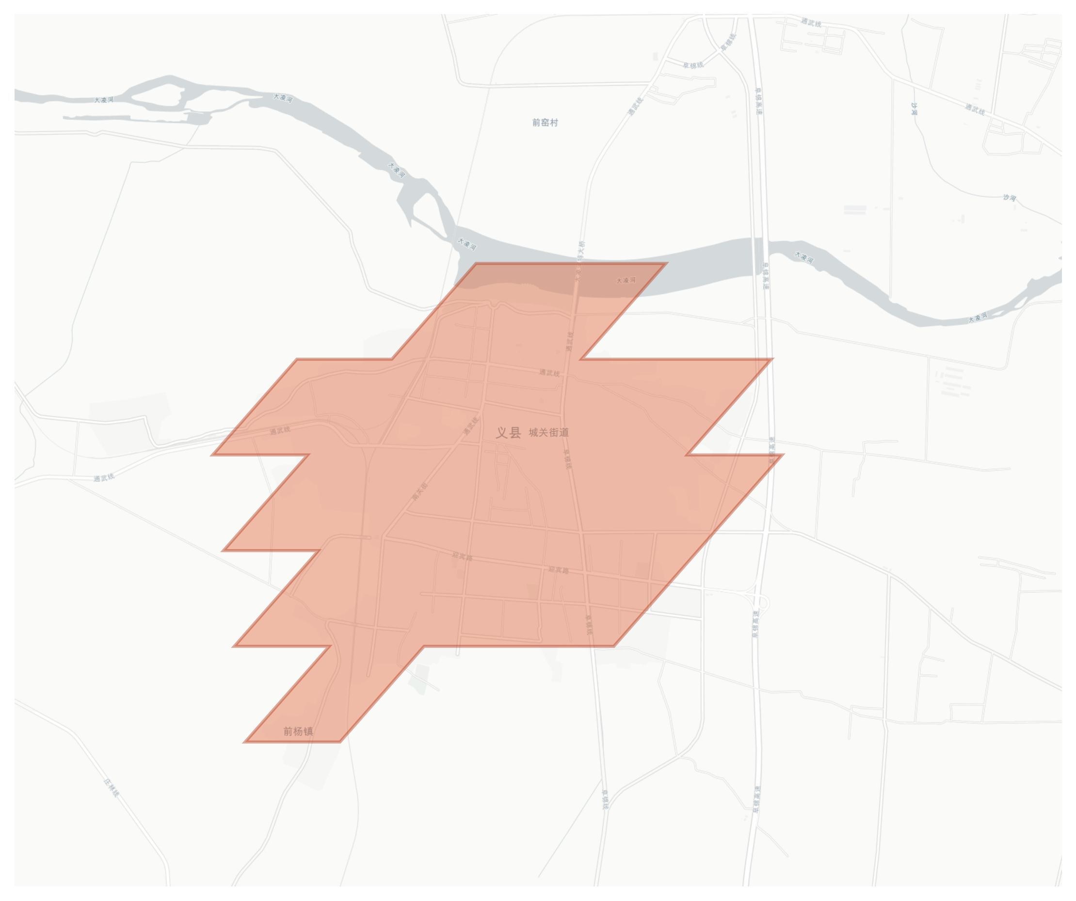 Yixian geographic map